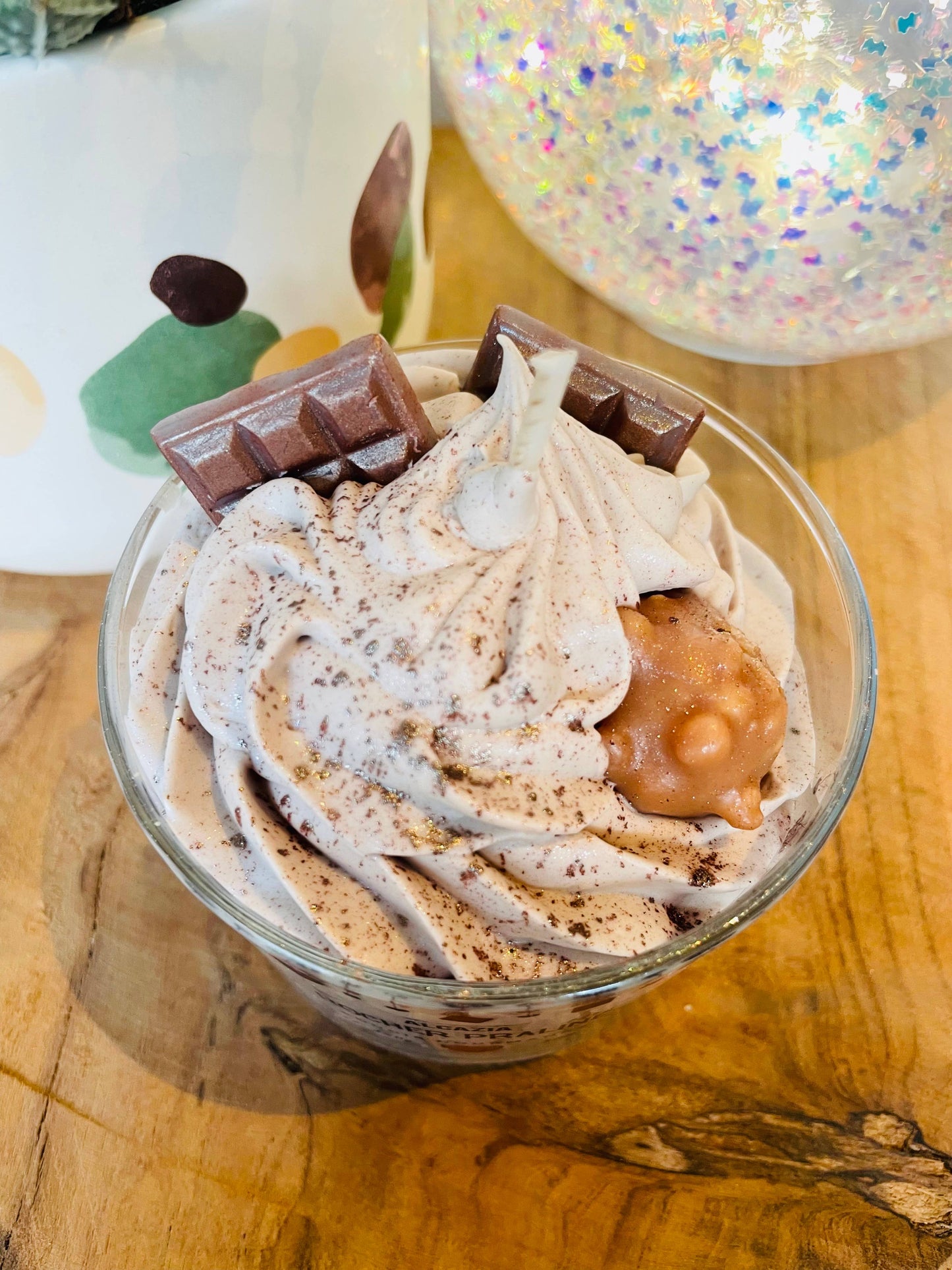 Bougie gourmande - Rocher praliné (fête des mères) Alcazia