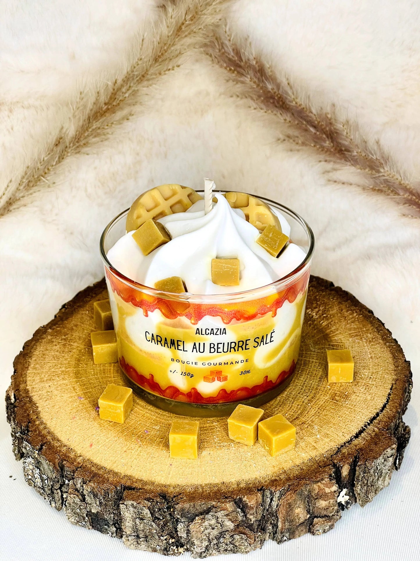 Bougie gourmande - Caramel au beurre salé Alcazia