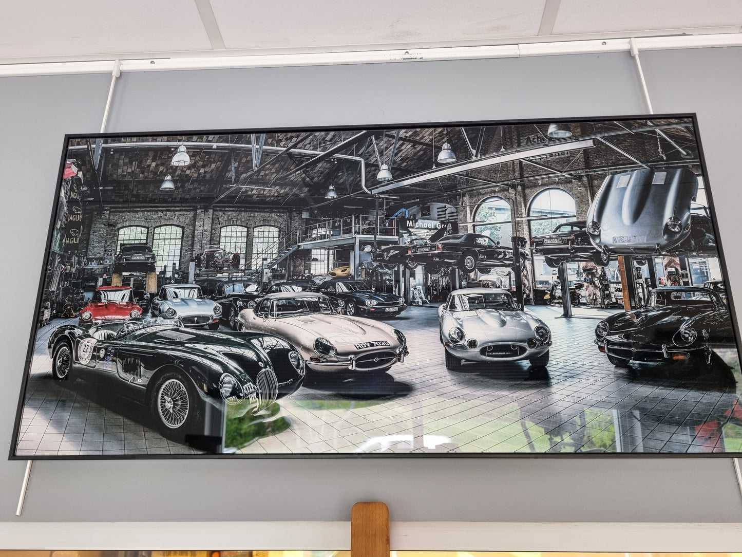 Cadre garage de rêve Impression sur verre CADRAVEN