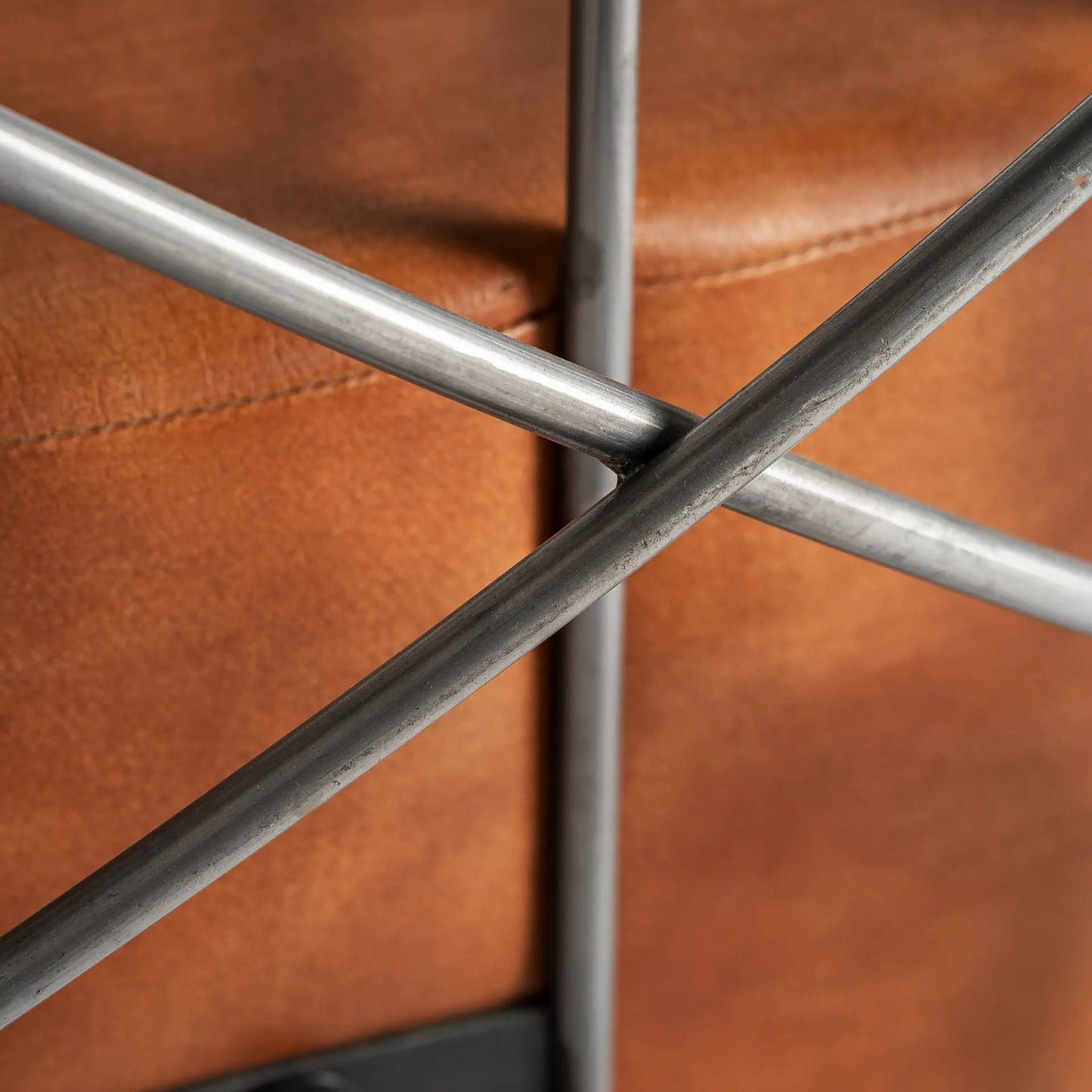 DUO Fauteuil CLUB AVIATEUR en cuir marron de 71x76x73 CM Kodu