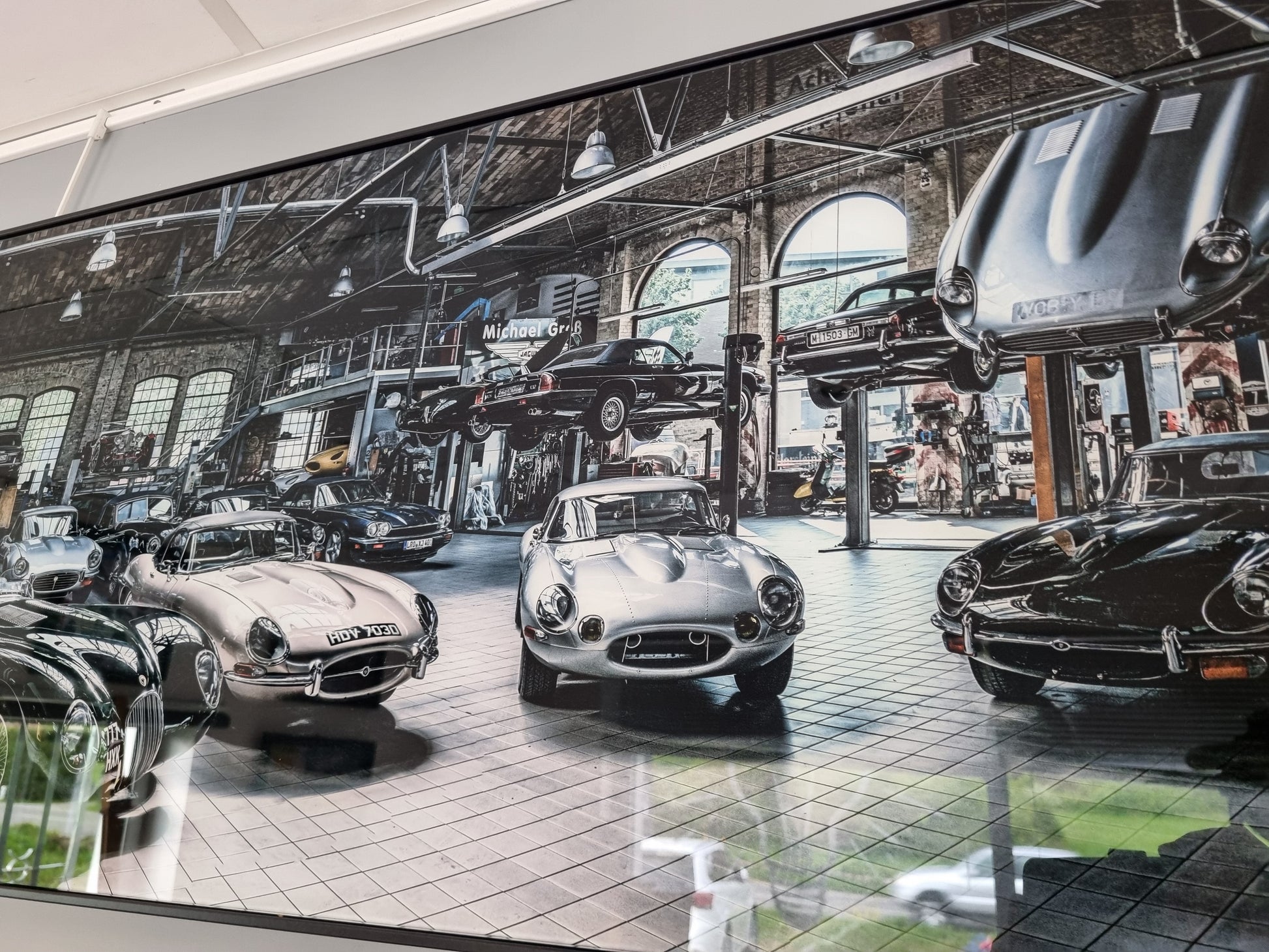 Cadre garage de rêve Impression sur verre CADRAVEN