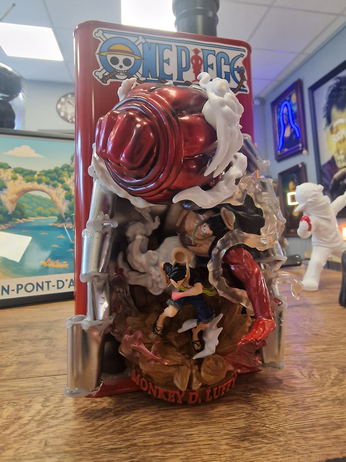 Lampe One Piece Monkey D. Luffy – Décoration manga artisanale
