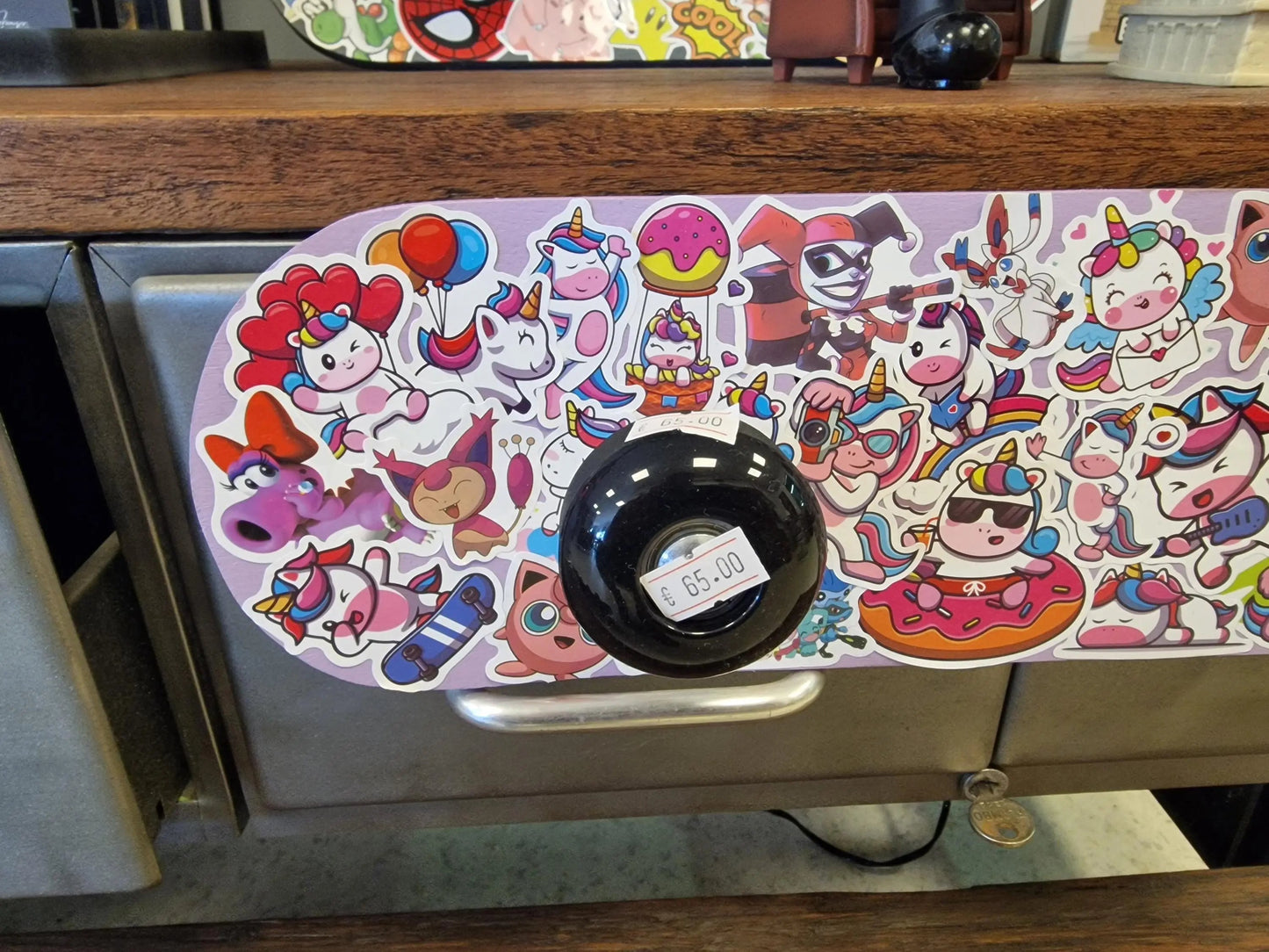 Mini skateboard girly porte manteau  pop art Etsy