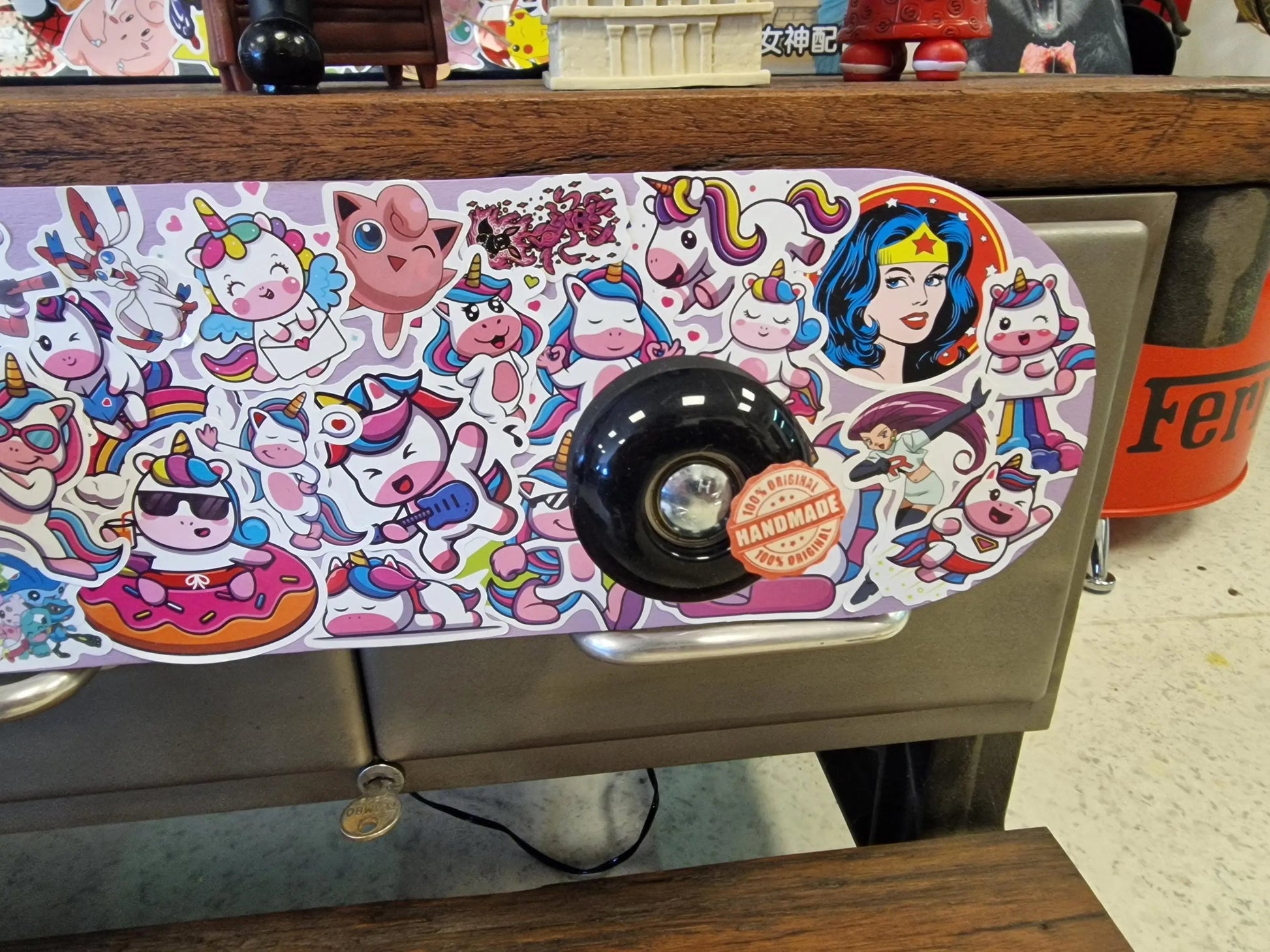 Mini skateboard girly porte manteau  pop art Etsy