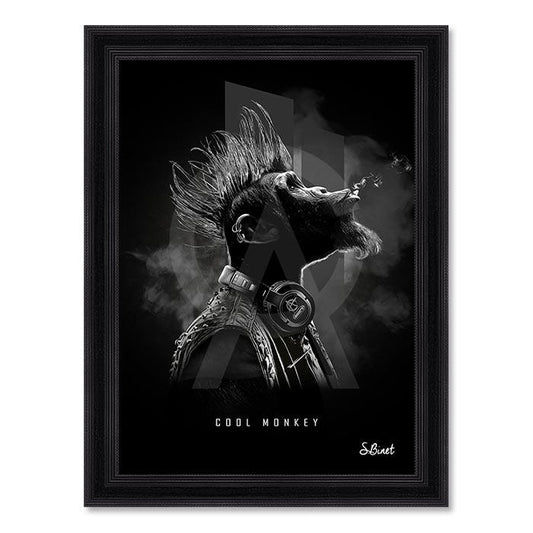 Tableau pop arts Cool Monkey  Sylvain Binet Etsy