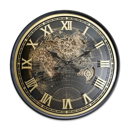 Horloge à engrenages avec verre – Ø 65 cm CADRAVEN