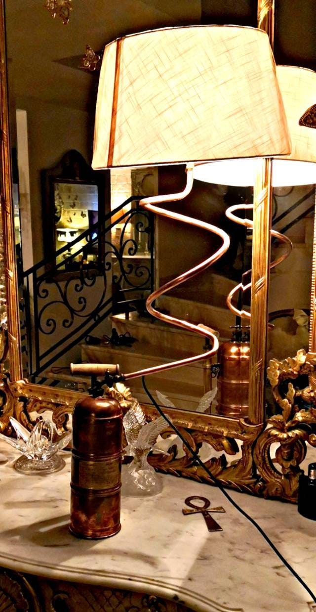 Lampe pulvérisateur cuivre