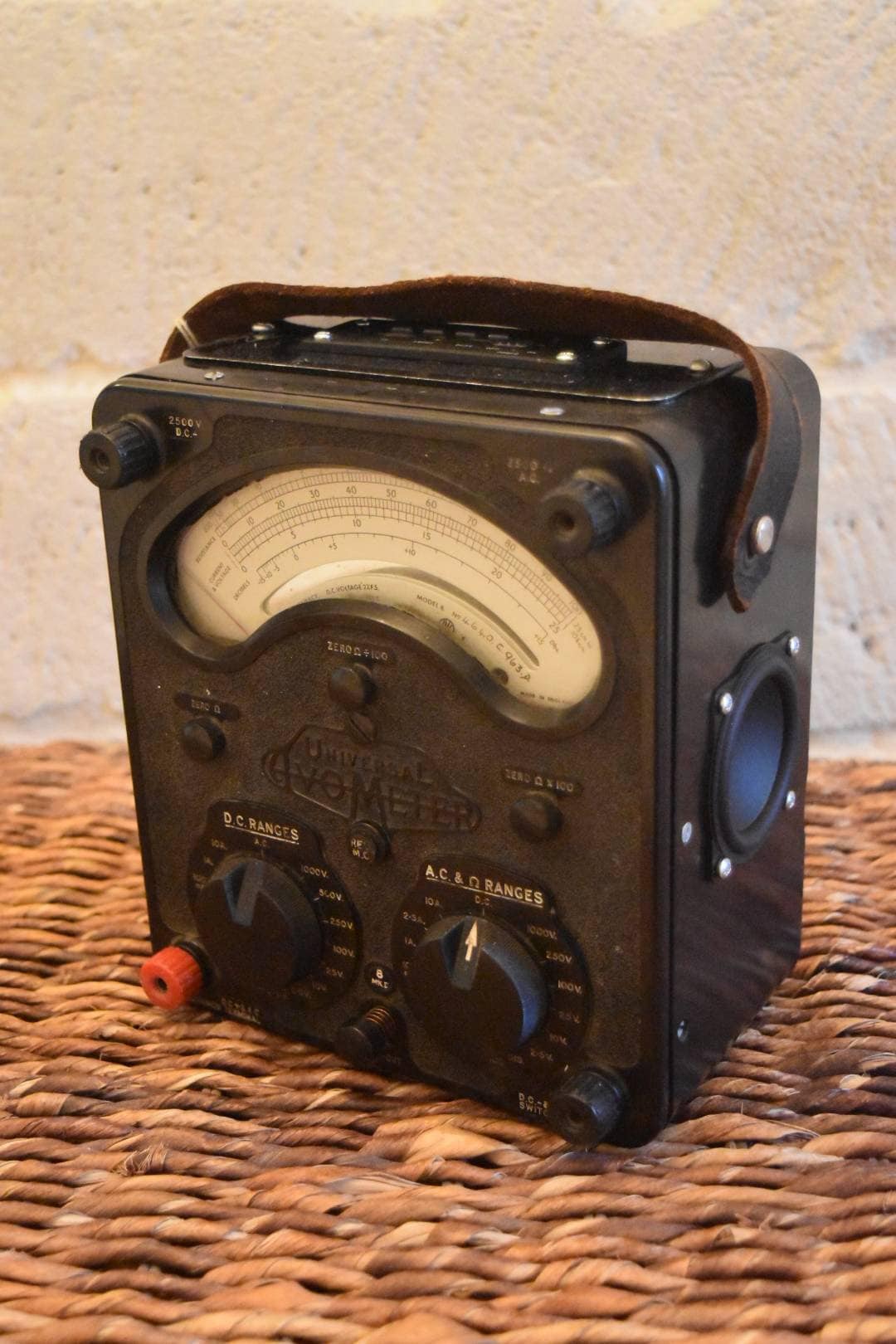 Enceinte bluetooth 5.0 vintage portable ancien avometre