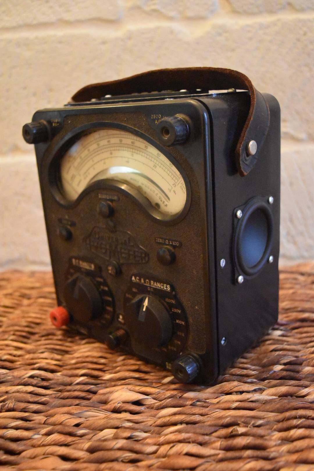 Enceinte bluetooth 5.0 vintage portable ancien avometre