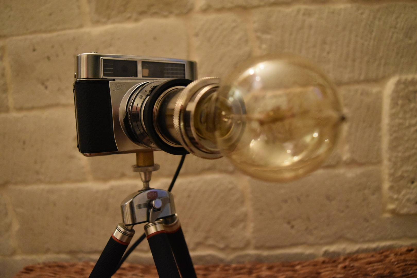 Lampe appareil photo Contessa Lke trépied télescopique Etsy