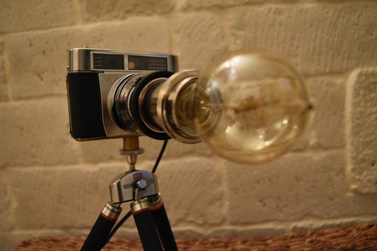 Lampe appareil photo Contessa Lke trépied télescopique Etsy