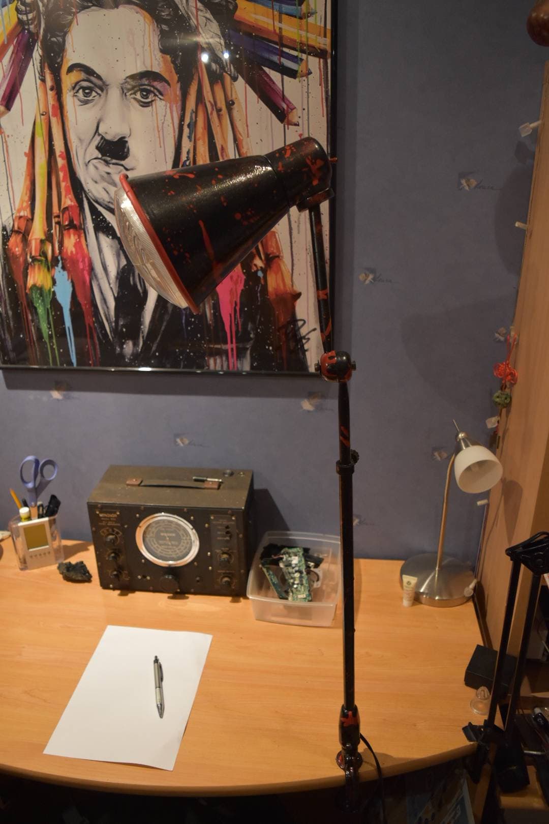 Lampe de bureau industriel