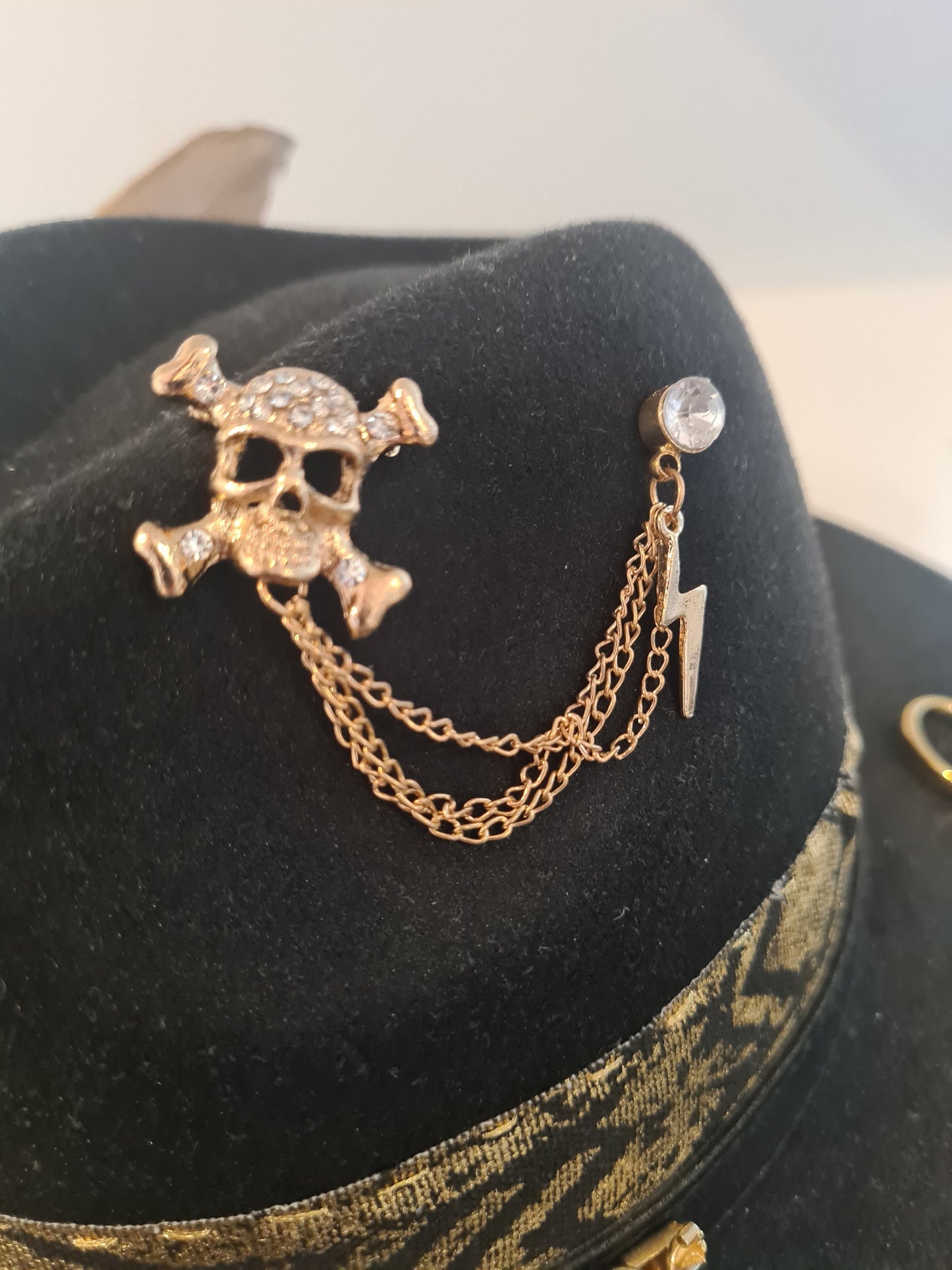 Chapeau fedora noir unisexe barber shop