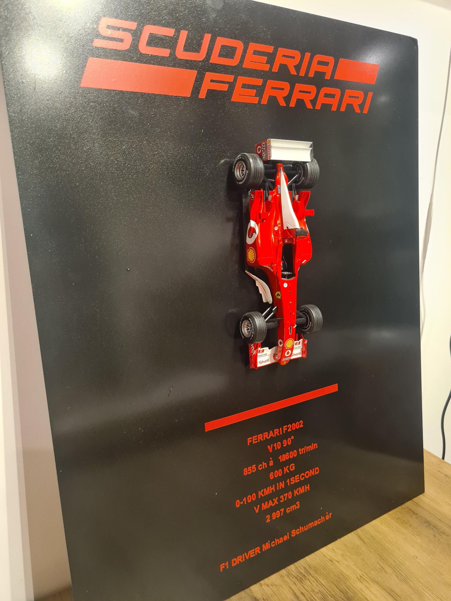 metal wall plaque ferrari F2002