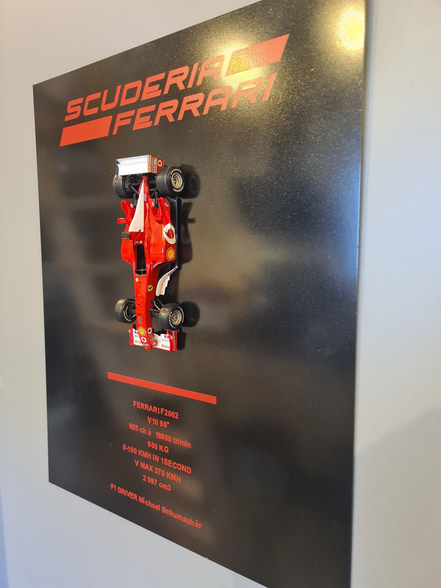 metal wall plaque ferrari F2002