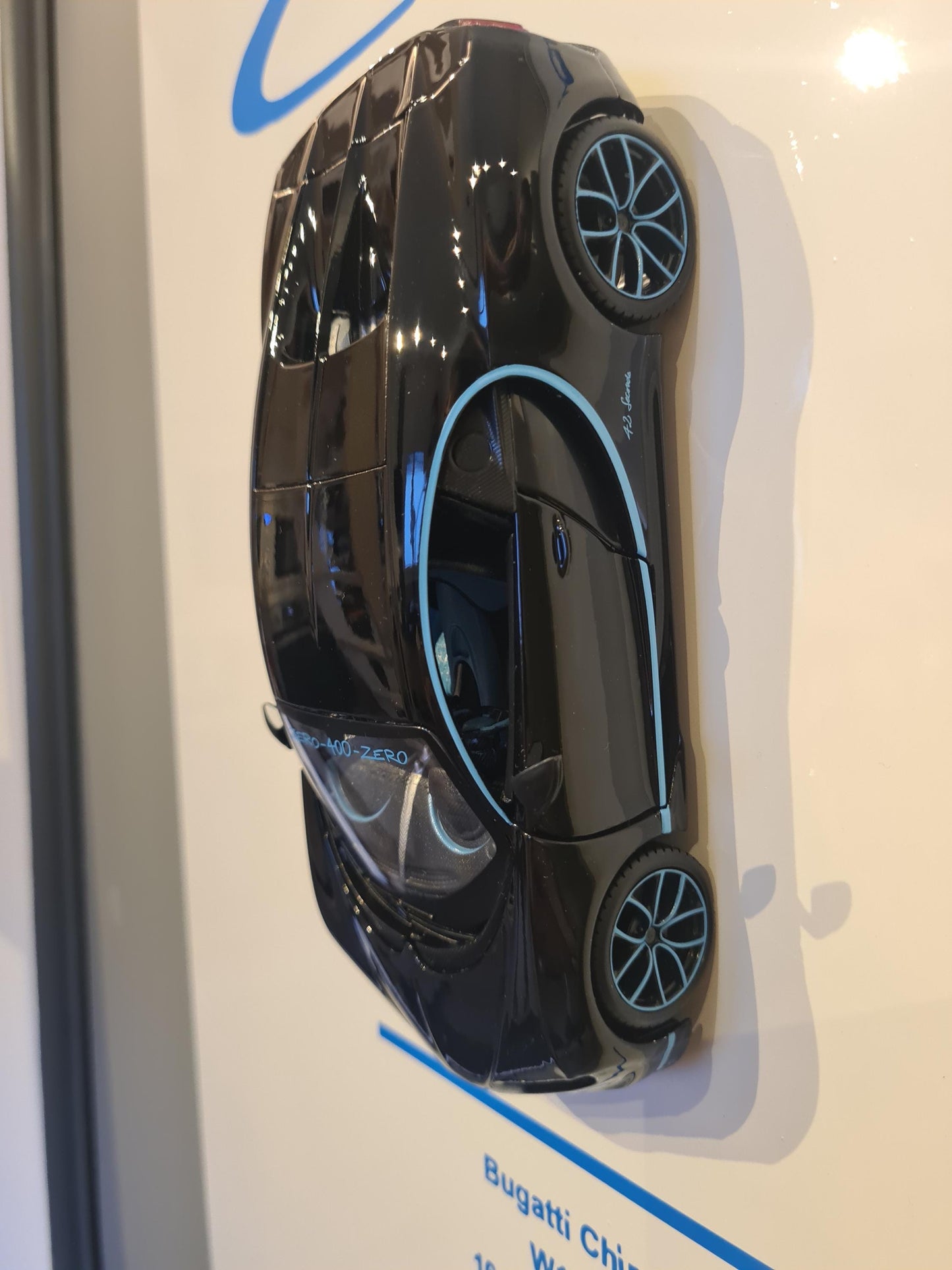 plaque metal murale bugatti chiron