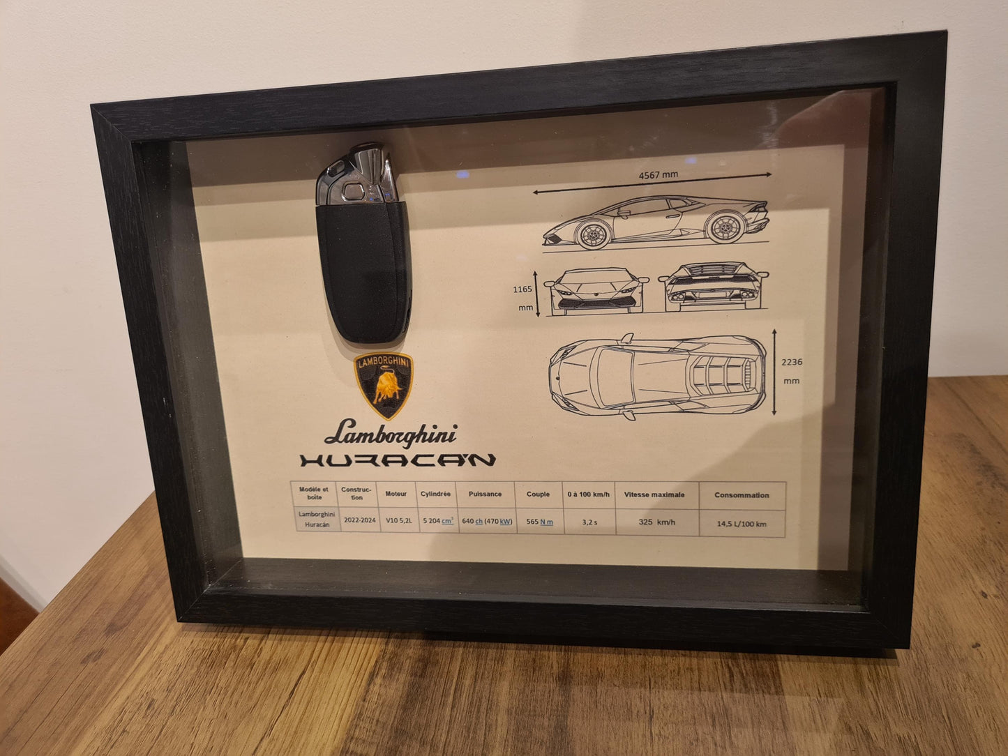 Lamborghini Huracan Schlüsselrahmen