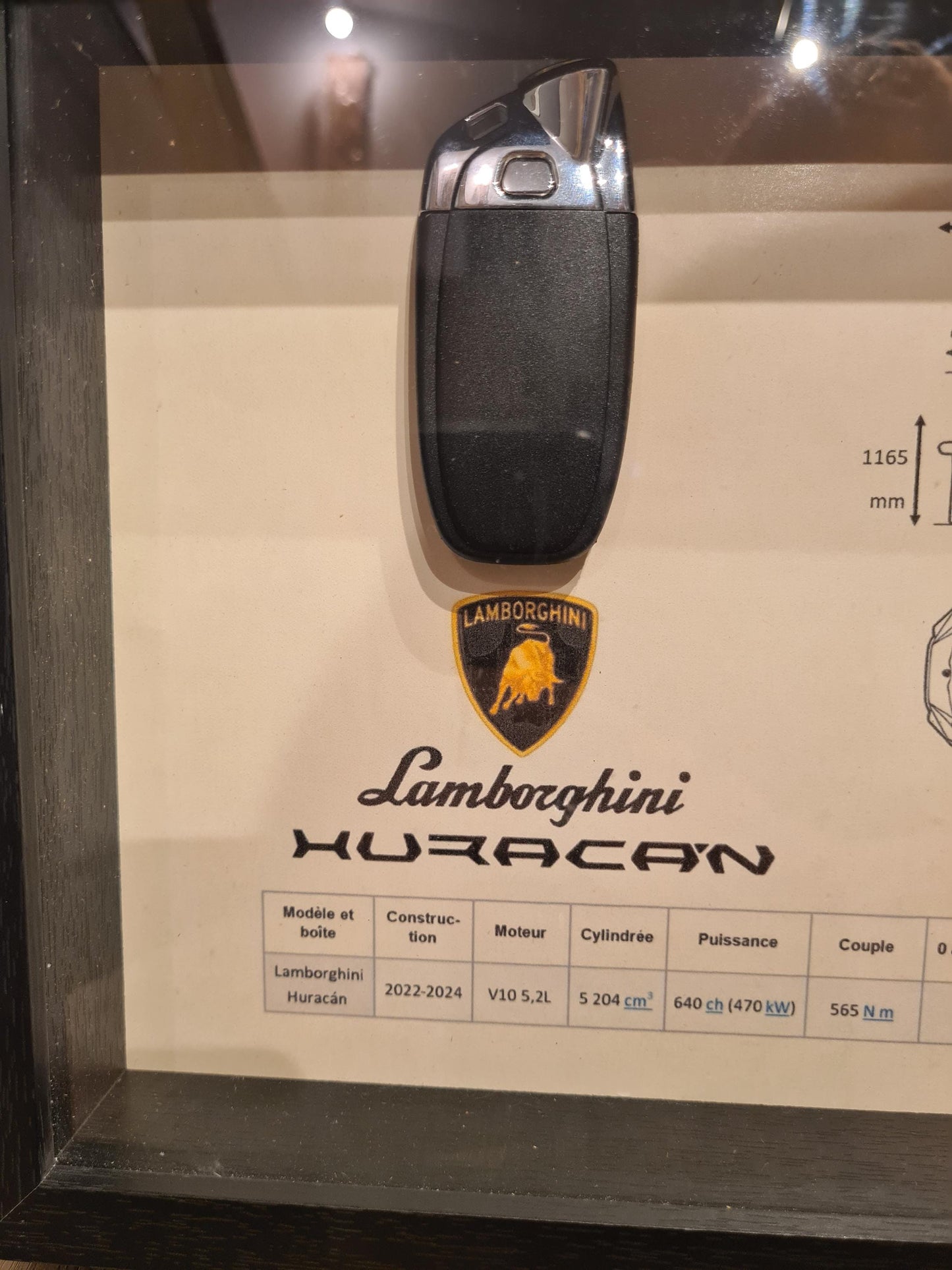 Lamborghini Huracan Schlüsselrahmen