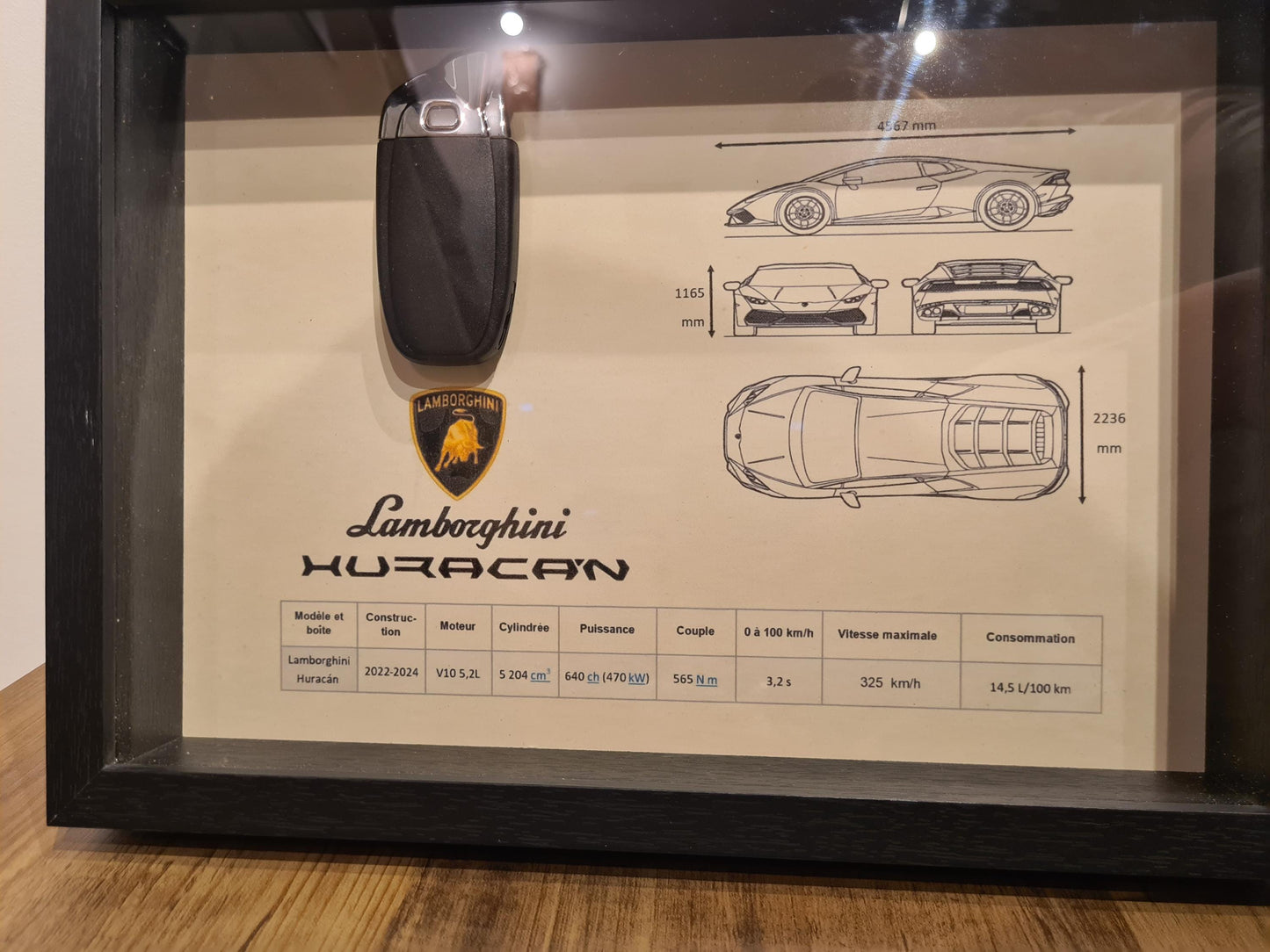 Lamborghini Huracan Schlüsselrahmen