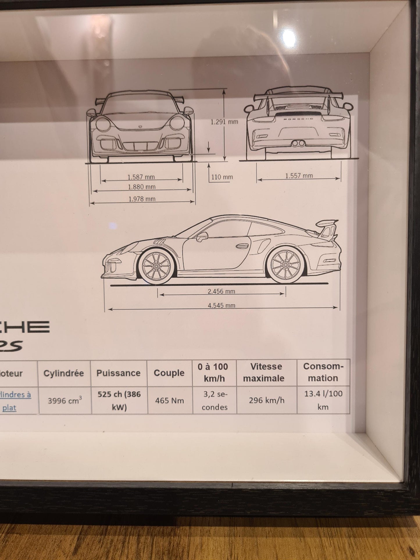Porsche GT3 RS Schlüsselrahmen