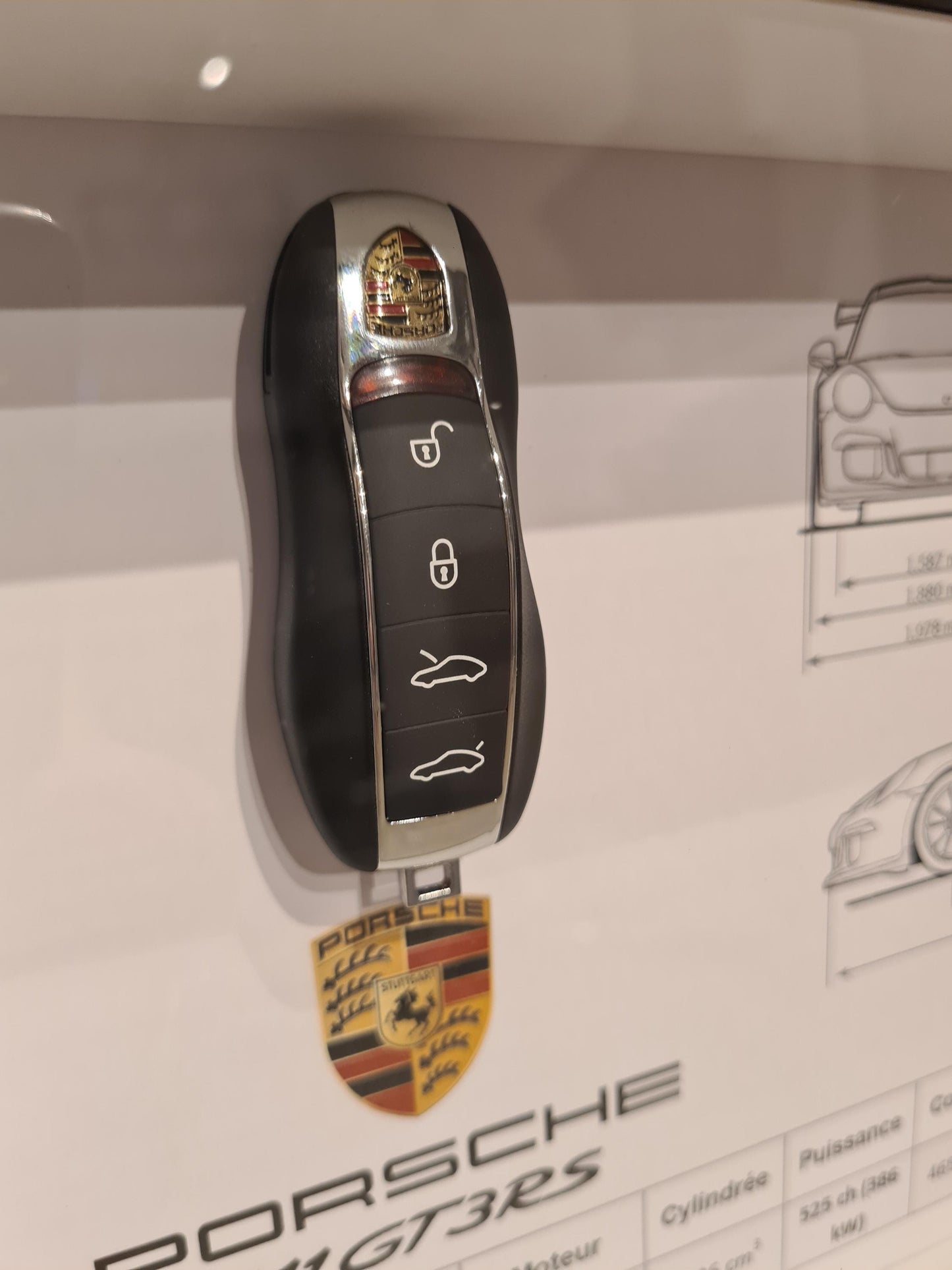 Porsche GT3 RS Schlüsselrahmen