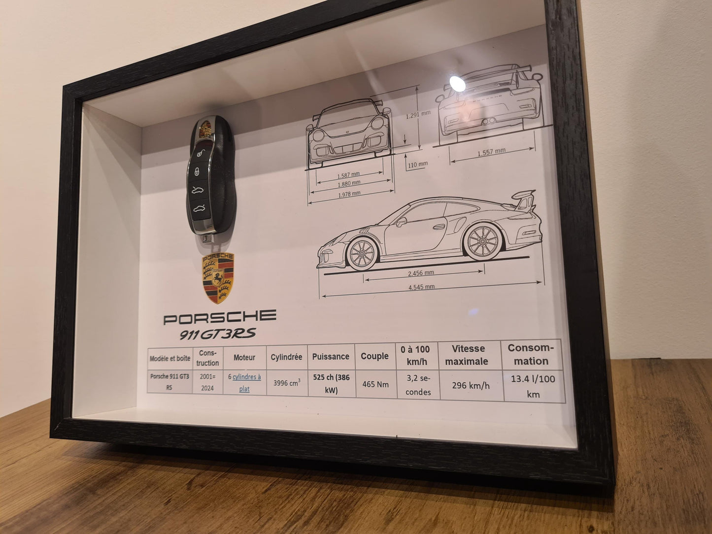 Porsche GT3 RS Schlüsselrahmen