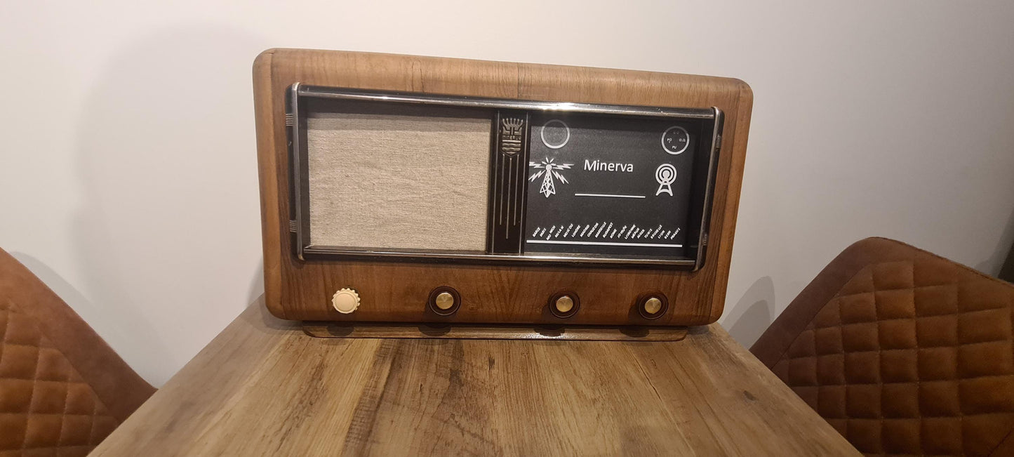 Minerva Radio Transformed into a Bluetooth Speaker A Journey Through Time and Modern Technology