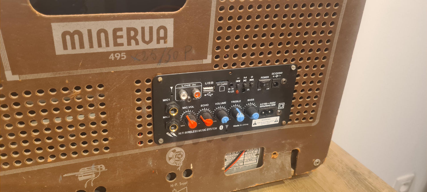 Minerva Radio Transformed into a Bluetooth Speaker A Journey Through Time and Modern Technology