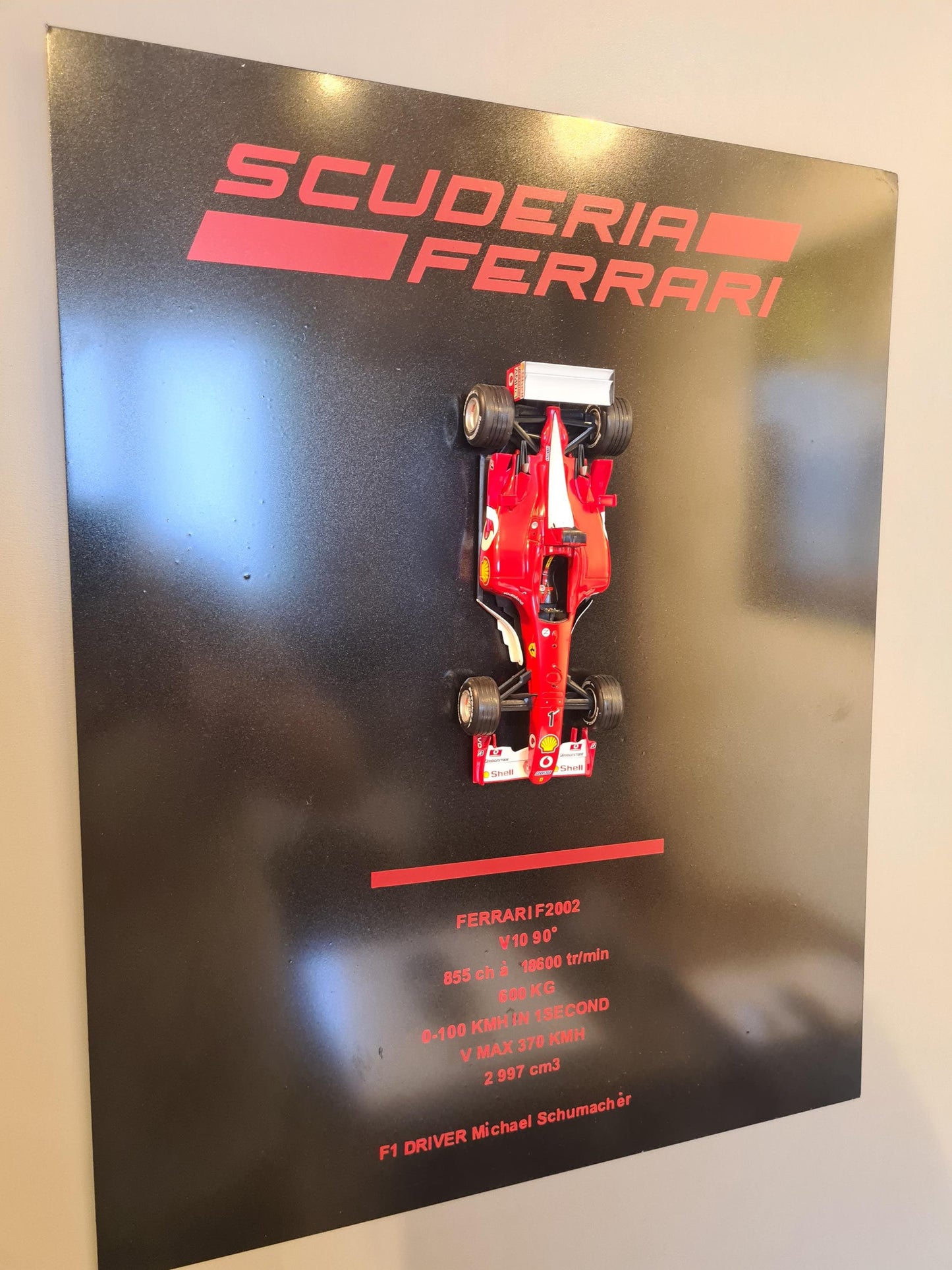 metal wall plaque ferrari F2002