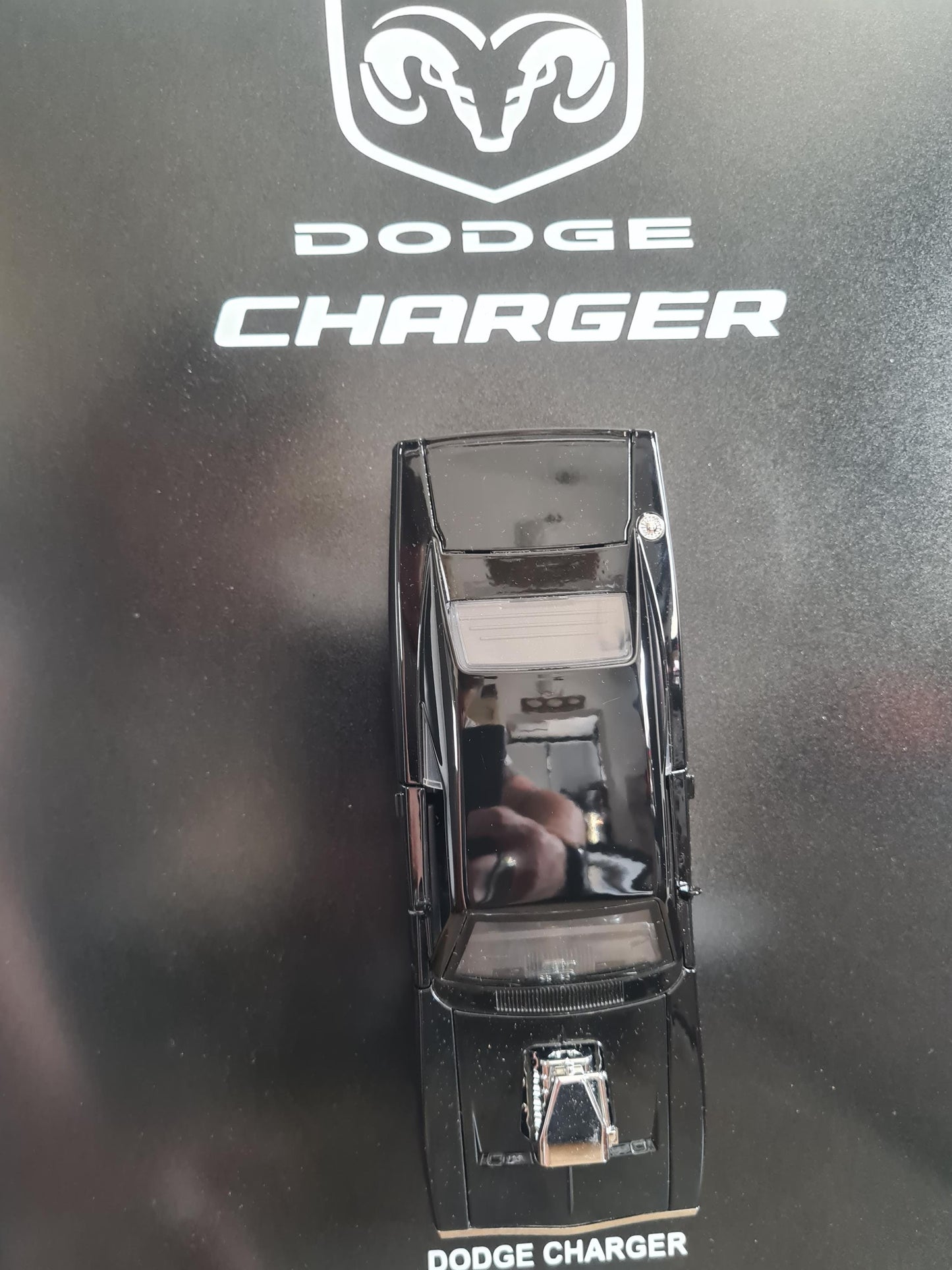 plaque metal murale dodge charger