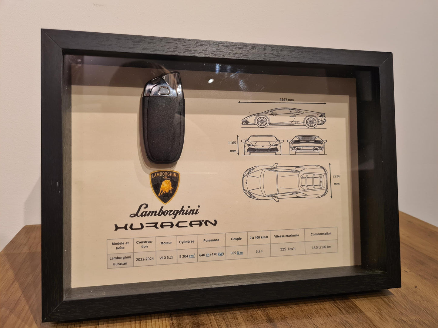 Lamborghini Huracan Schlüsselrahmen