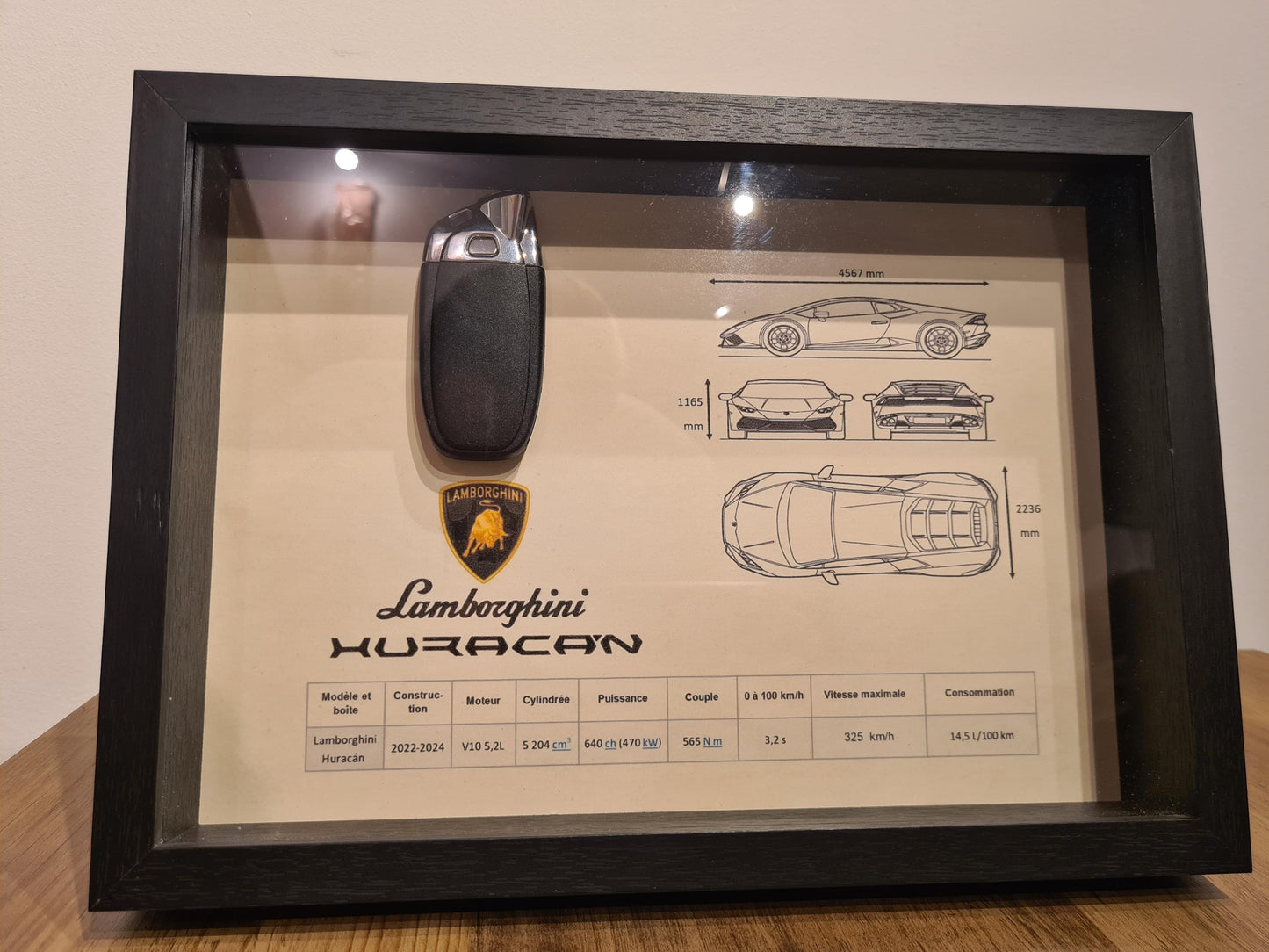 Lamborghini Huracan Schlüsselrahmen