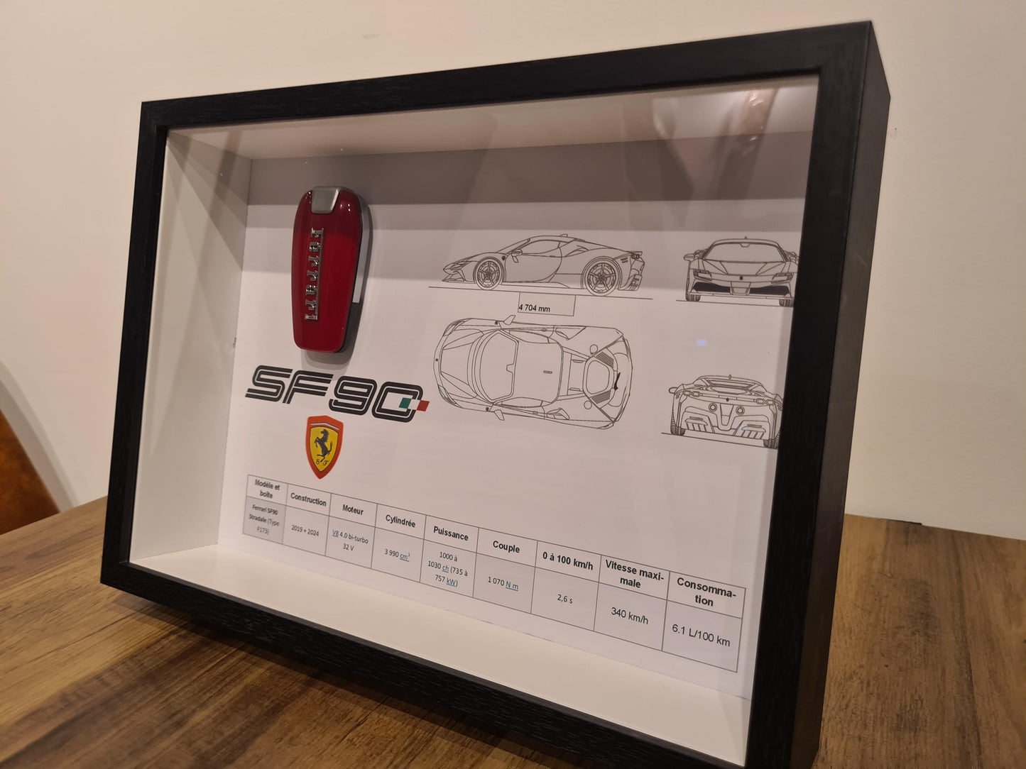 Ferrari SF90 Schlüsselrahmen