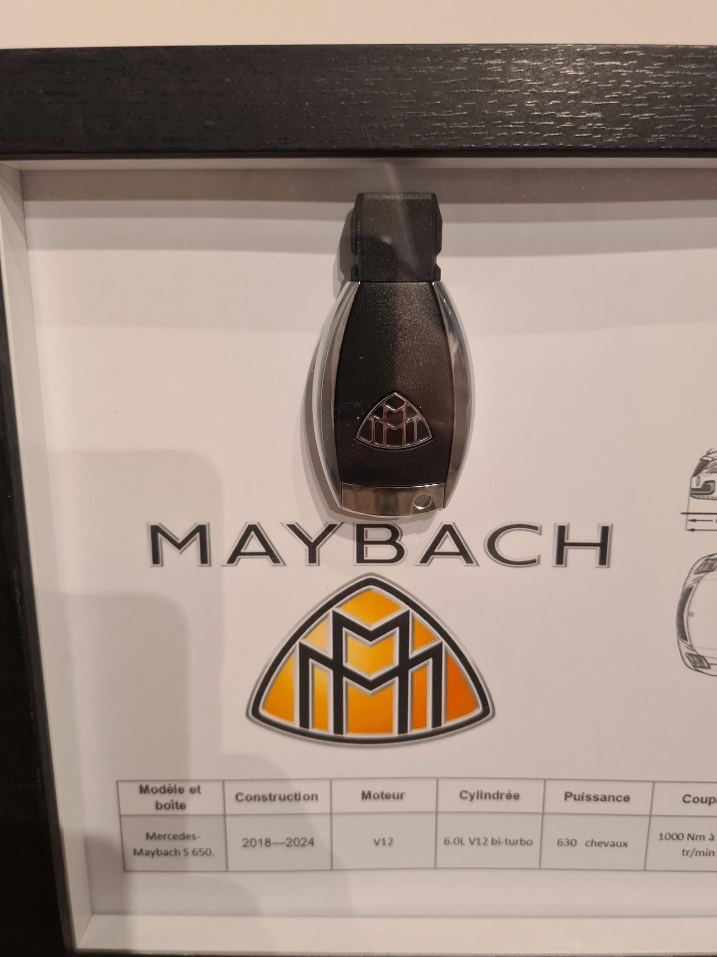 cadre clé maybach S 650