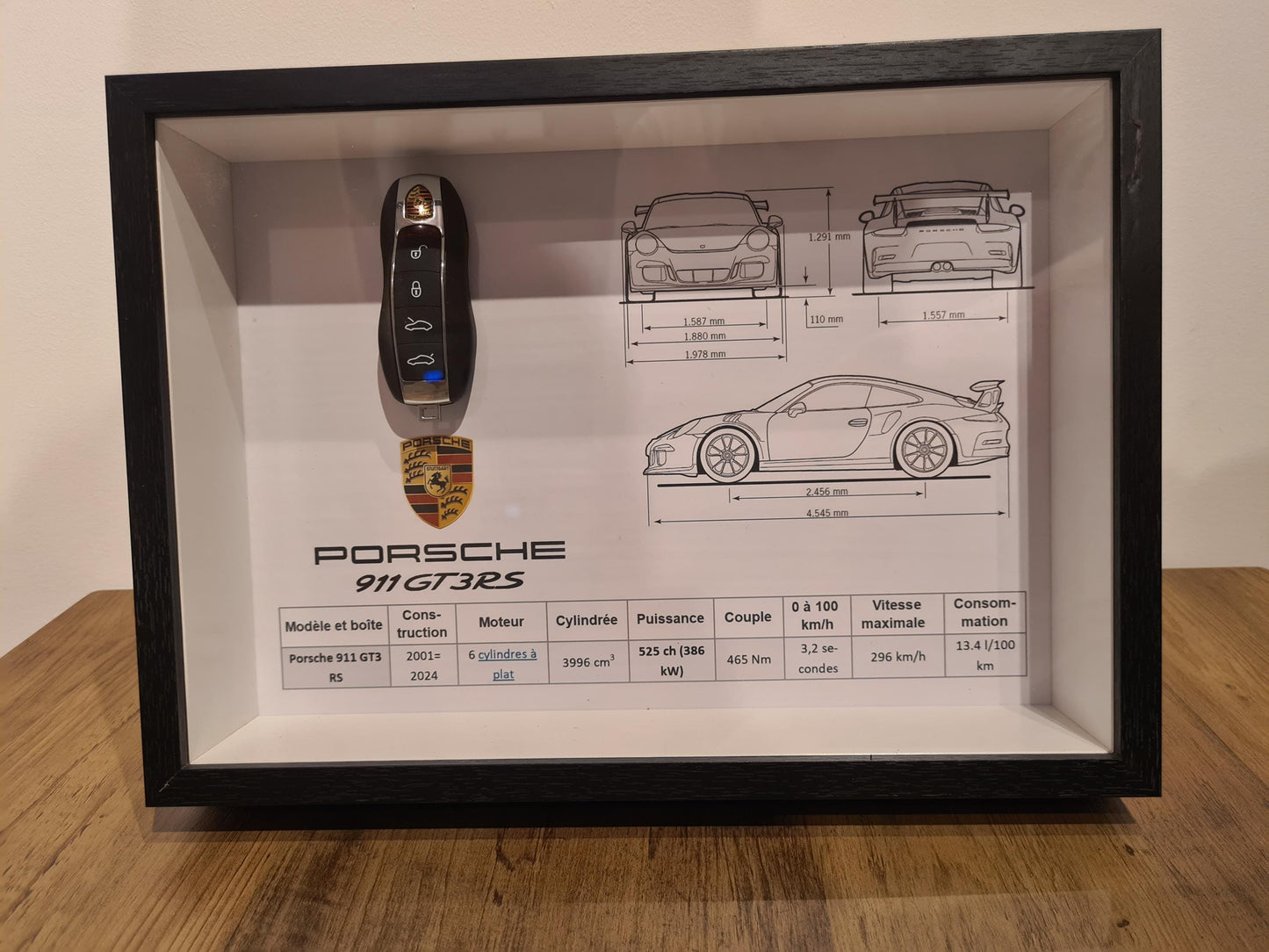 Porsche GT3 RS Schlüsselrahmen
