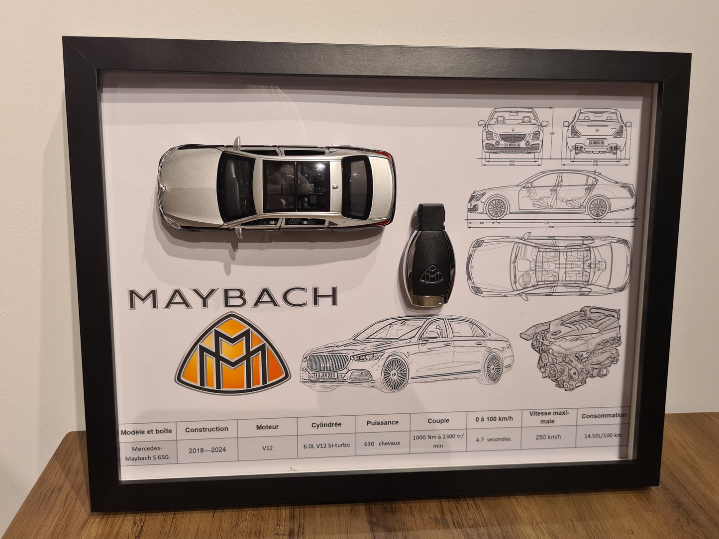 cadre clé maybach S 650