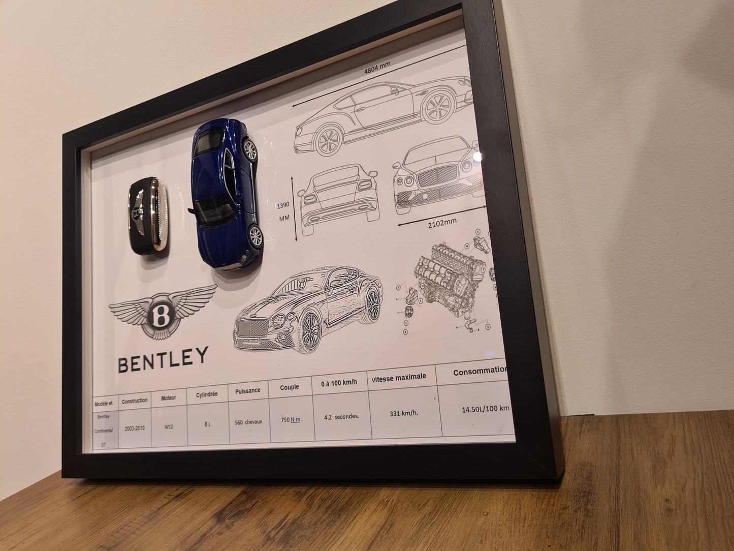 cadre clé bentley