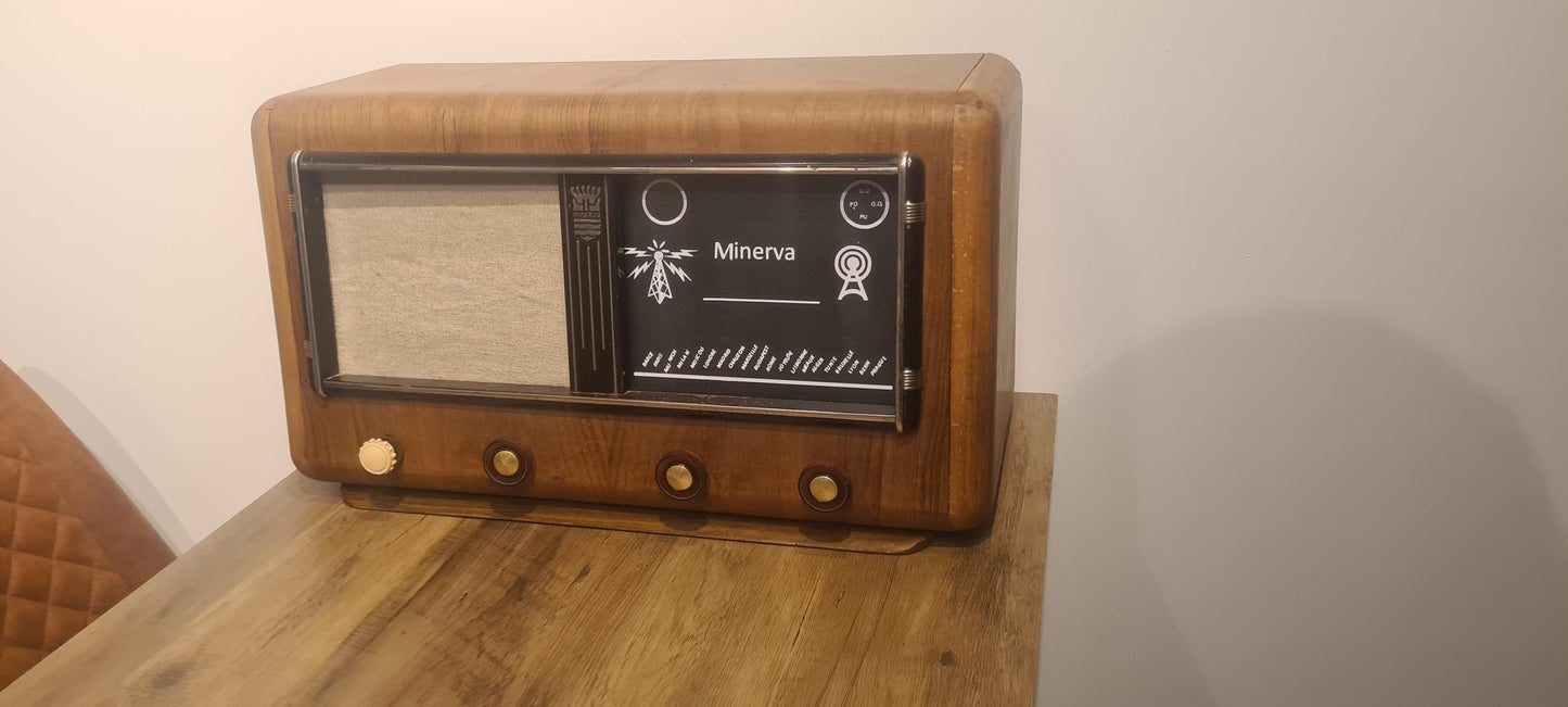 Minerva Radio Transformed into a Bluetooth Speaker A Journey Through Time and Modern Technology