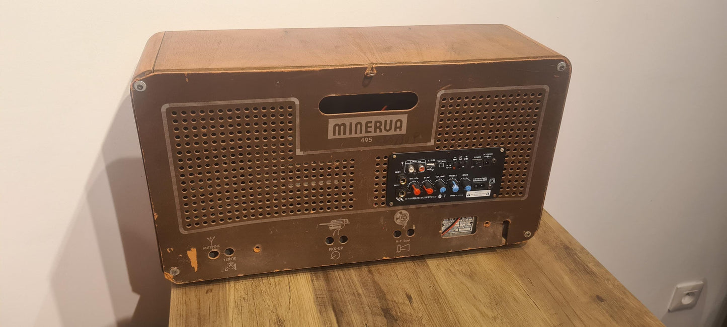 Minerva Radio Transformed into a Bluetooth Speaker A Journey Through Time and Modern Technology