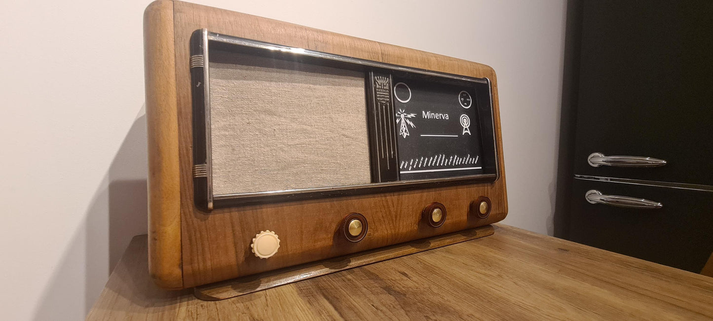 Minerva Radio Transformed into a Bluetooth Speaker A Journey Through Time and Modern Technology