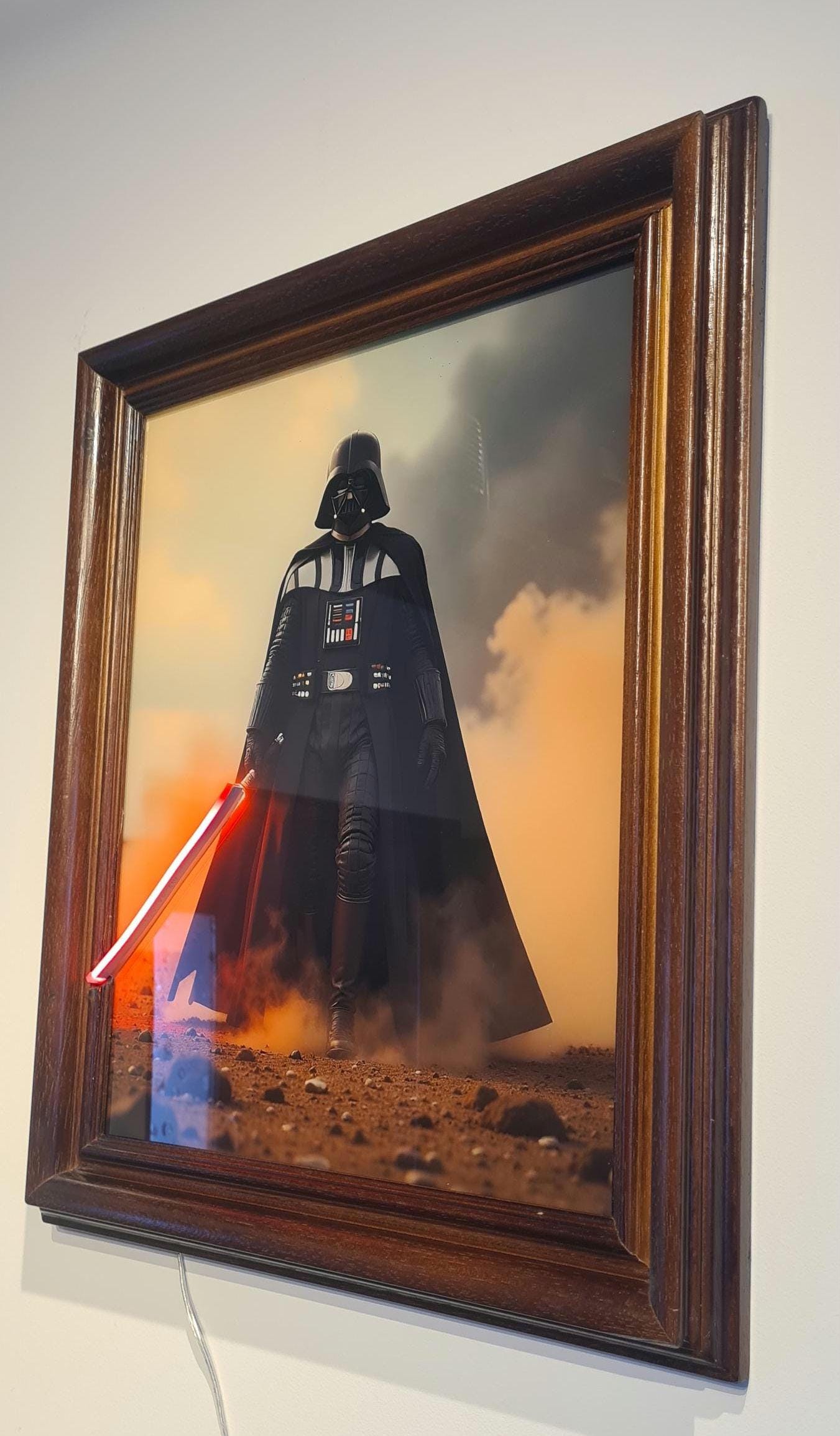 Cadre led "dark vador"