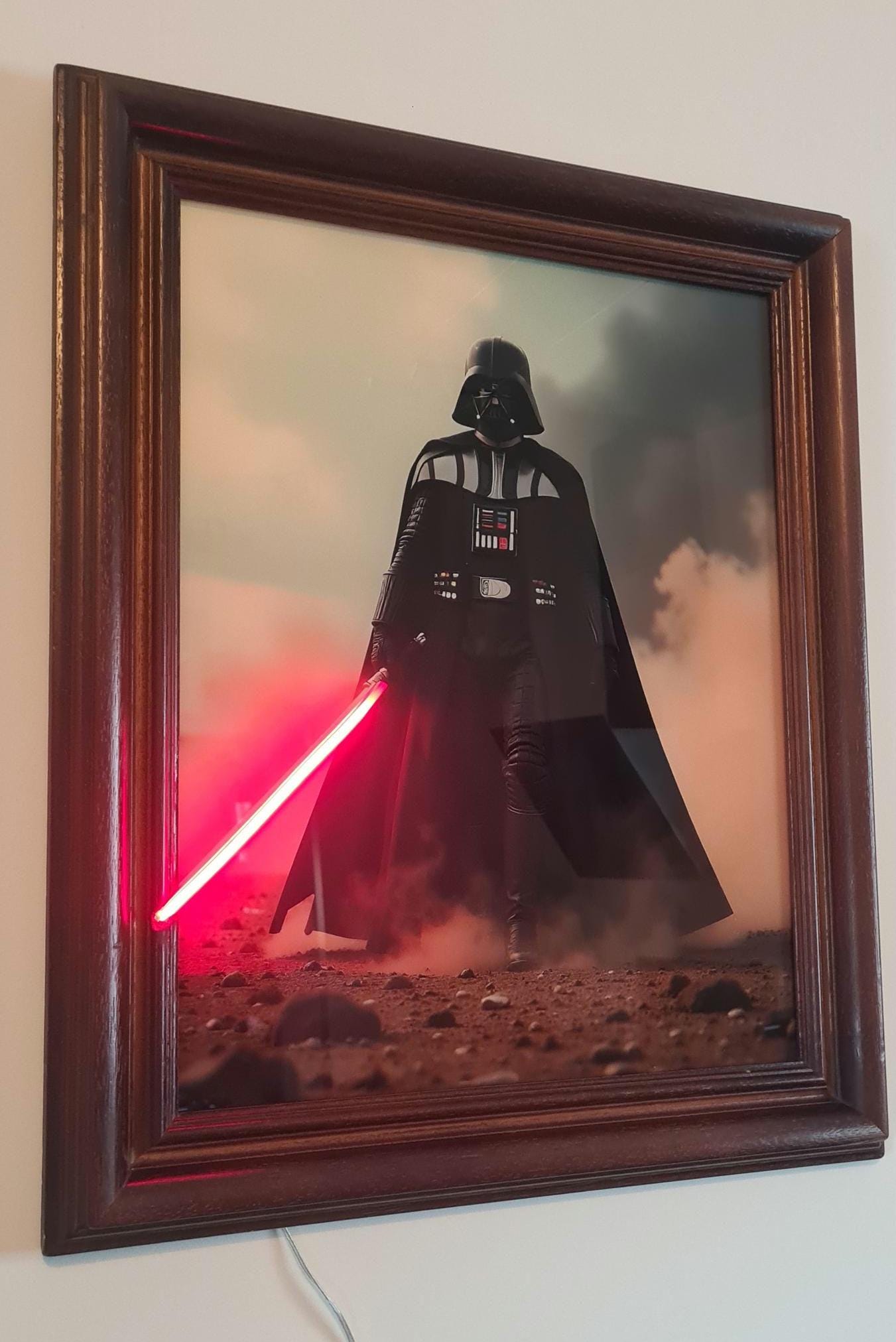 Cadre led "dark vador"