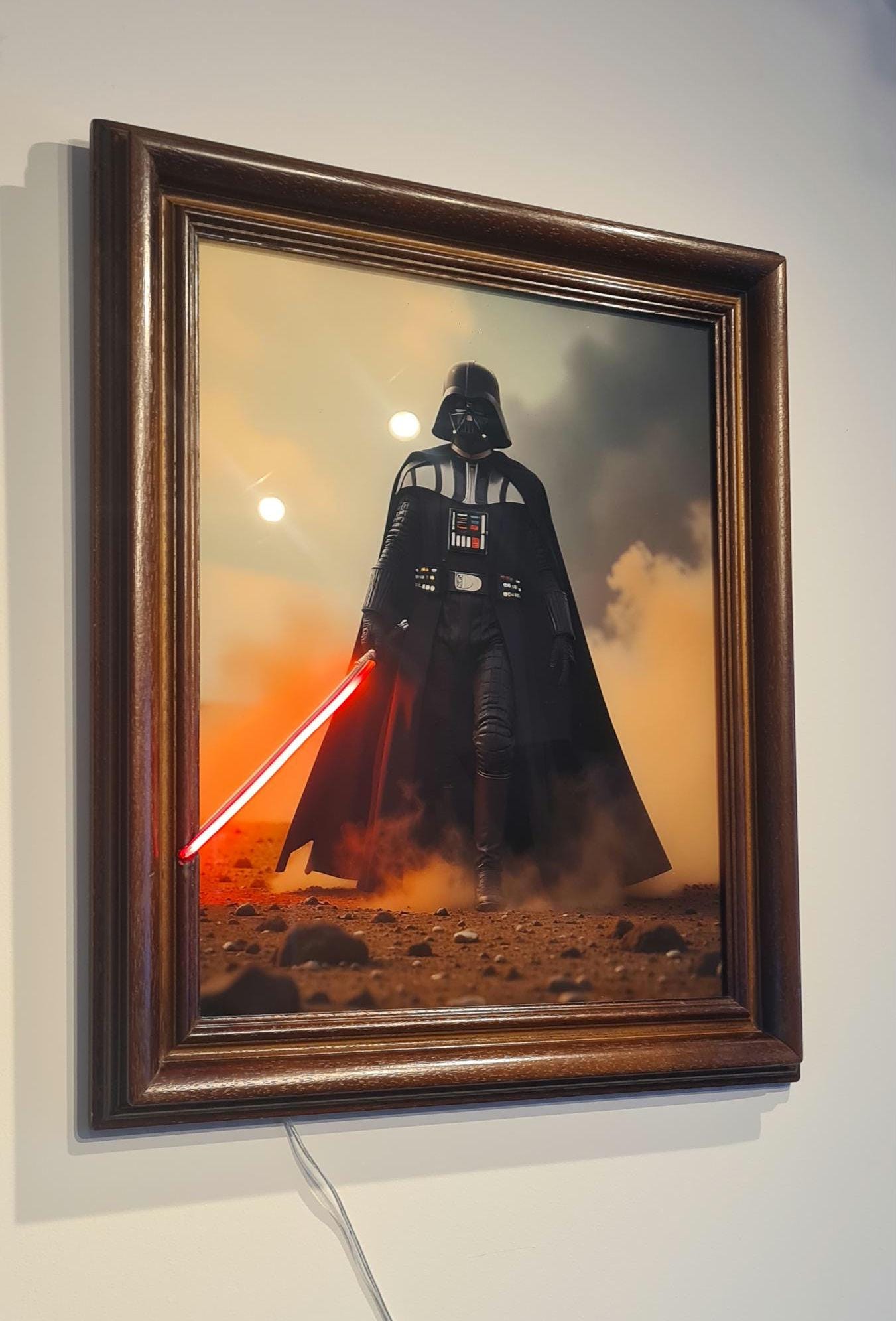 Cadre led "dark vador"