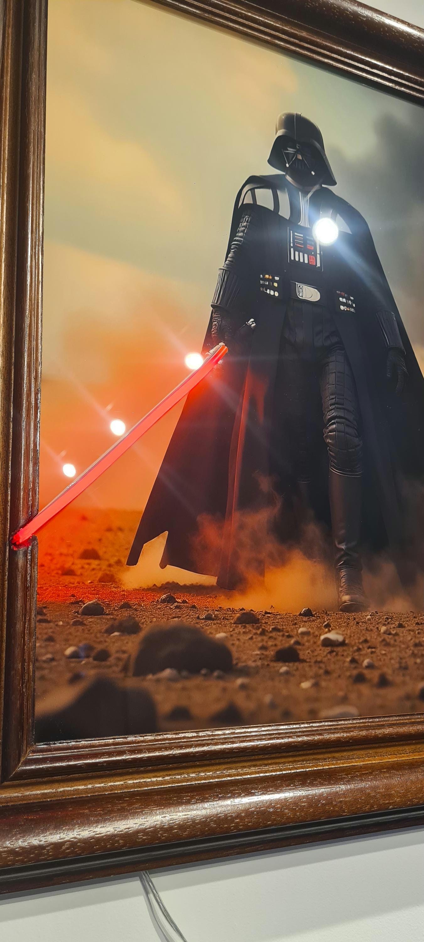 Cadre led "dark vador"