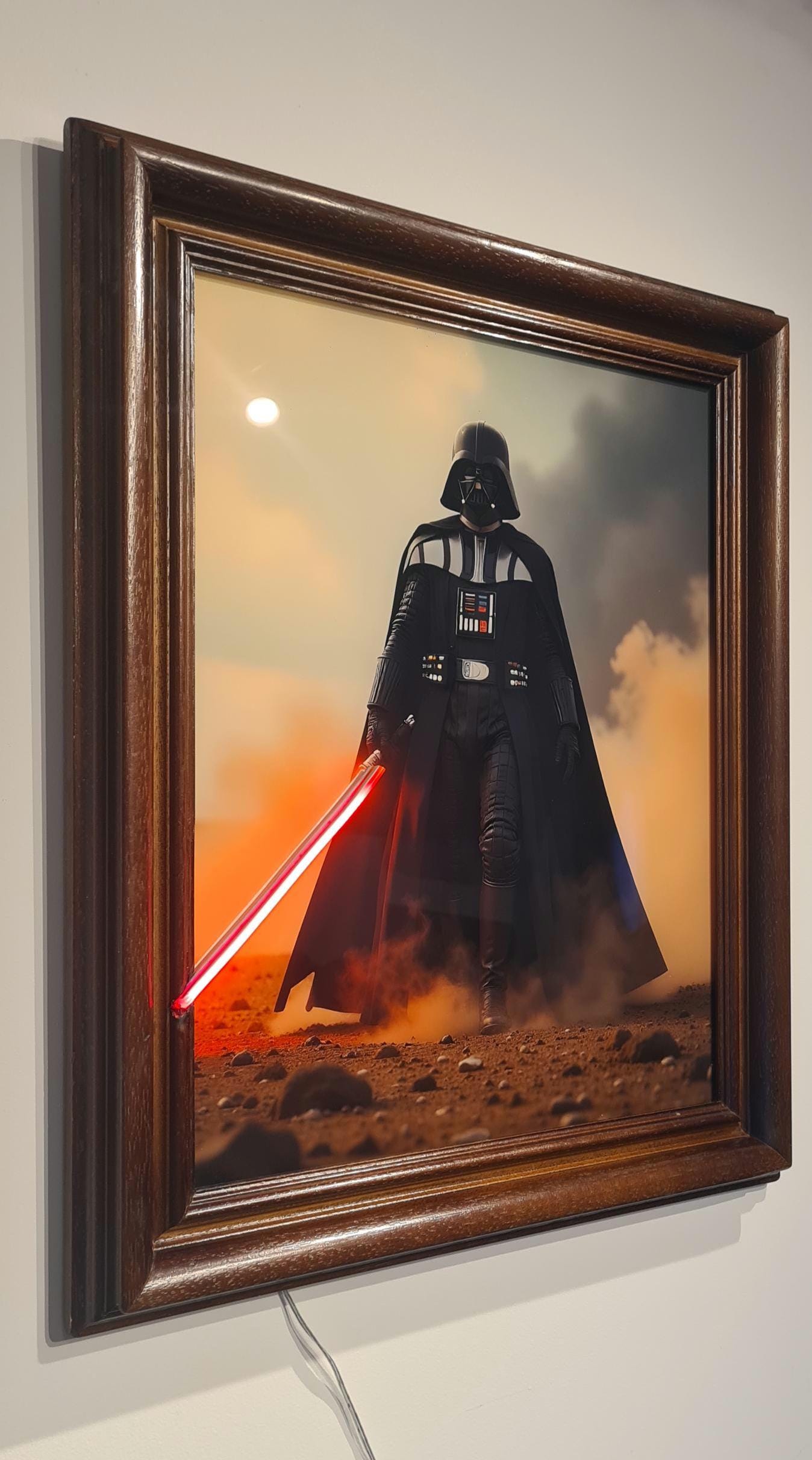 Cadre led "dark vador"