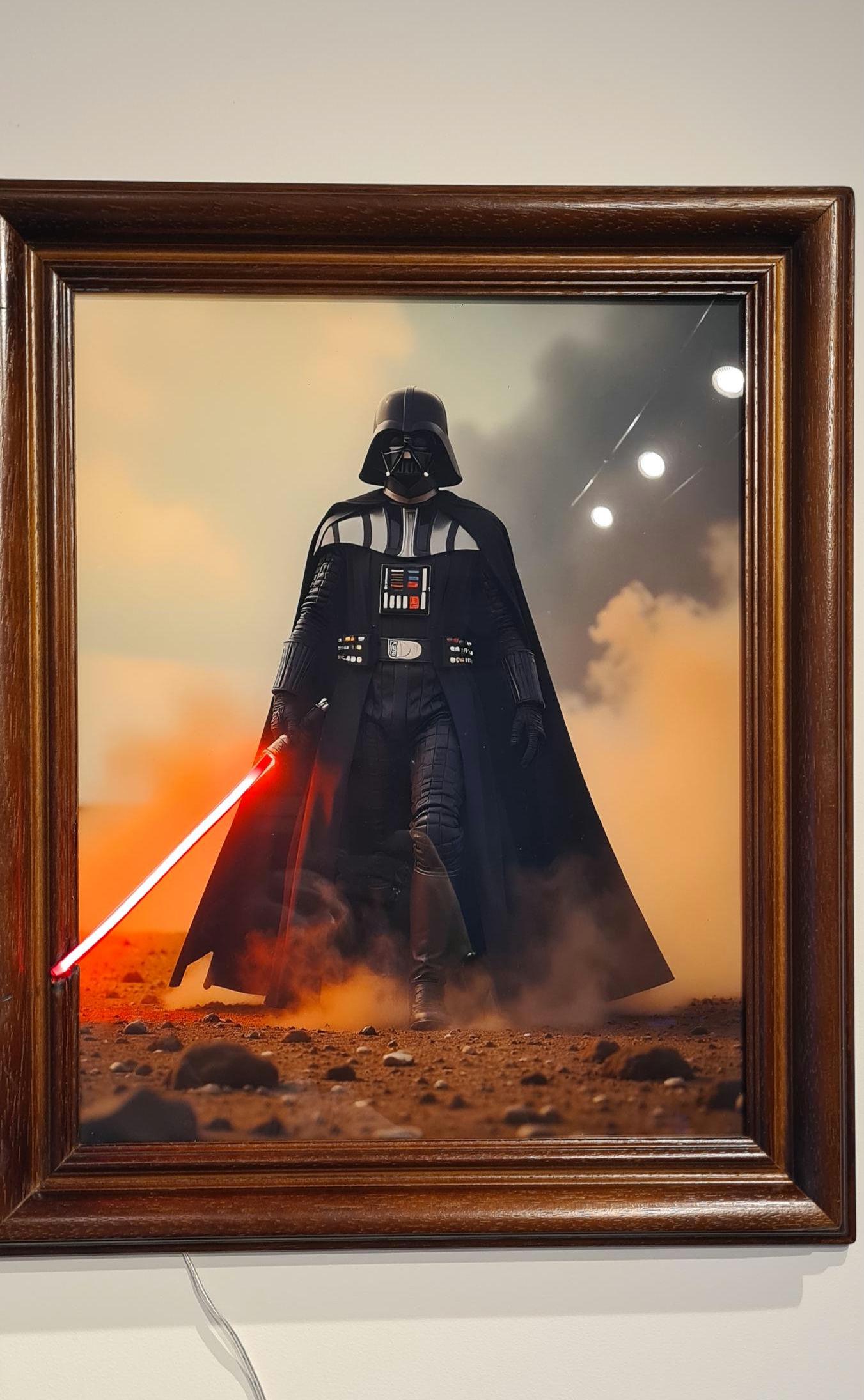 Cadre led "dark vador"