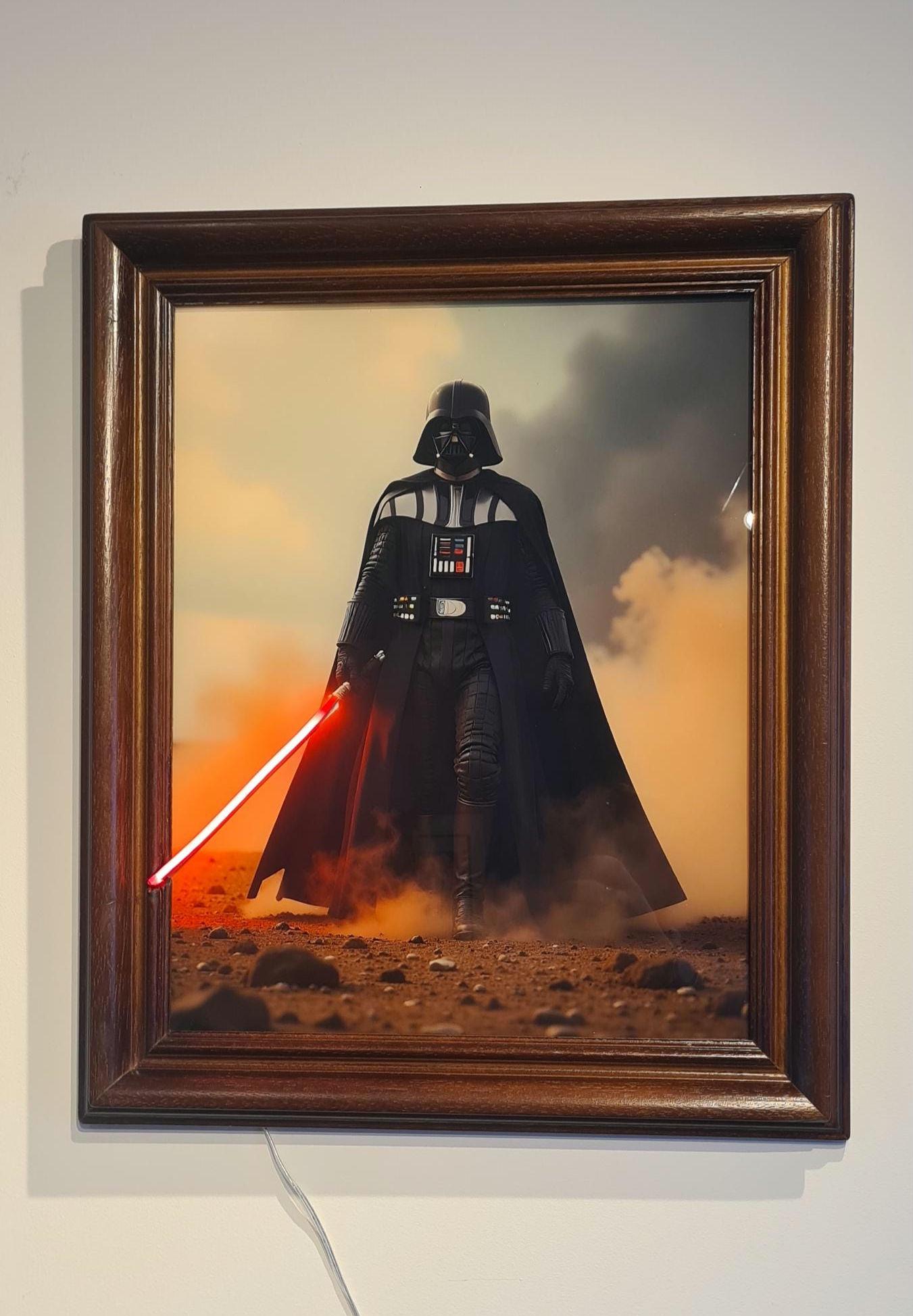 Cadre led "dark vador"