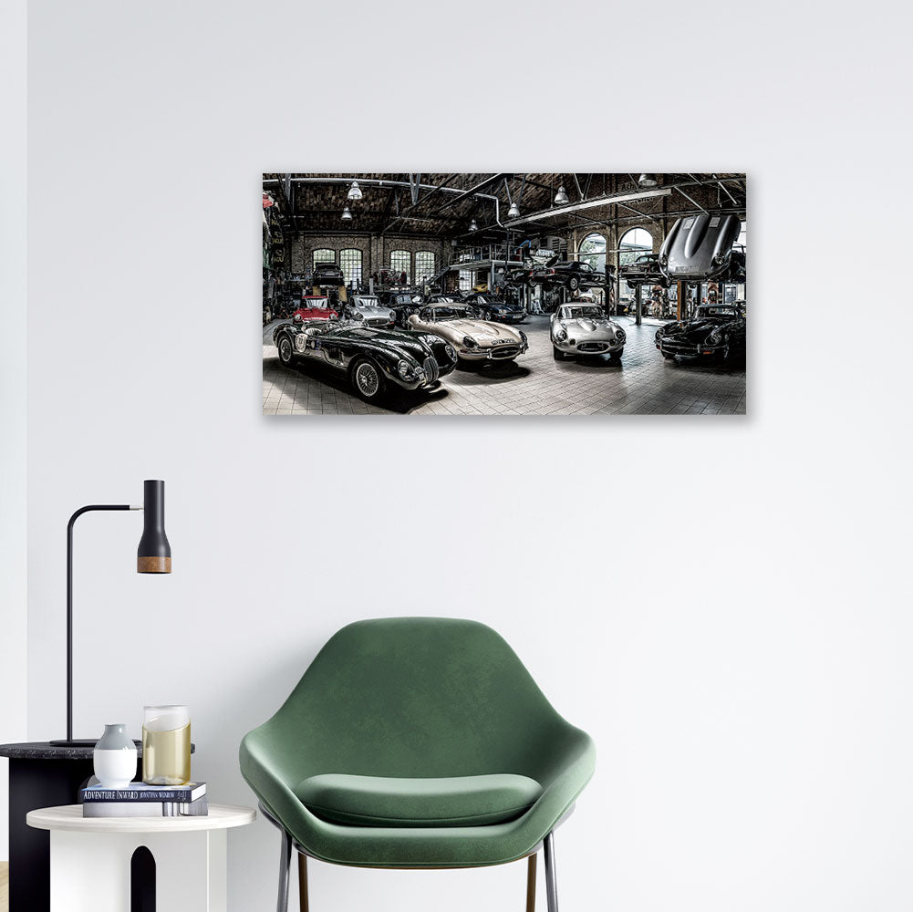 Cadre garage de rêve Impression sur verre CADRAVEN