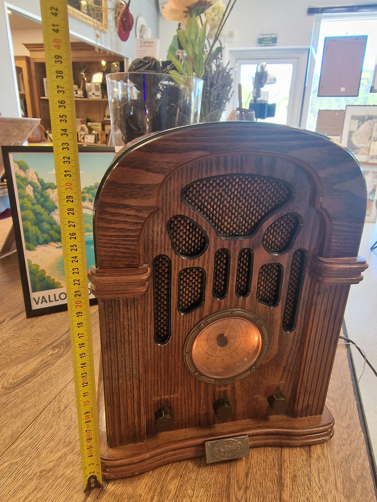 Radio vintage Spirit of St. Louis années 1990 – Enceinte Bluetooth 5.3 – Auxiliaire – Création VINTAGEDISON