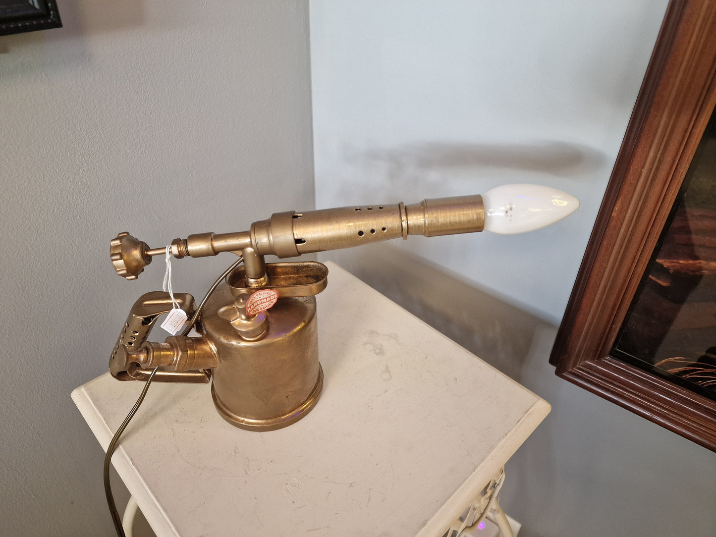 Lampe ancienne lampe à souder – création vintage industrielle upcyclée Vintagedison